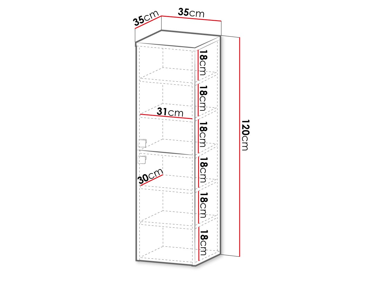 Wandhängeschrank für Badezimmer Panium (Hellbraun)