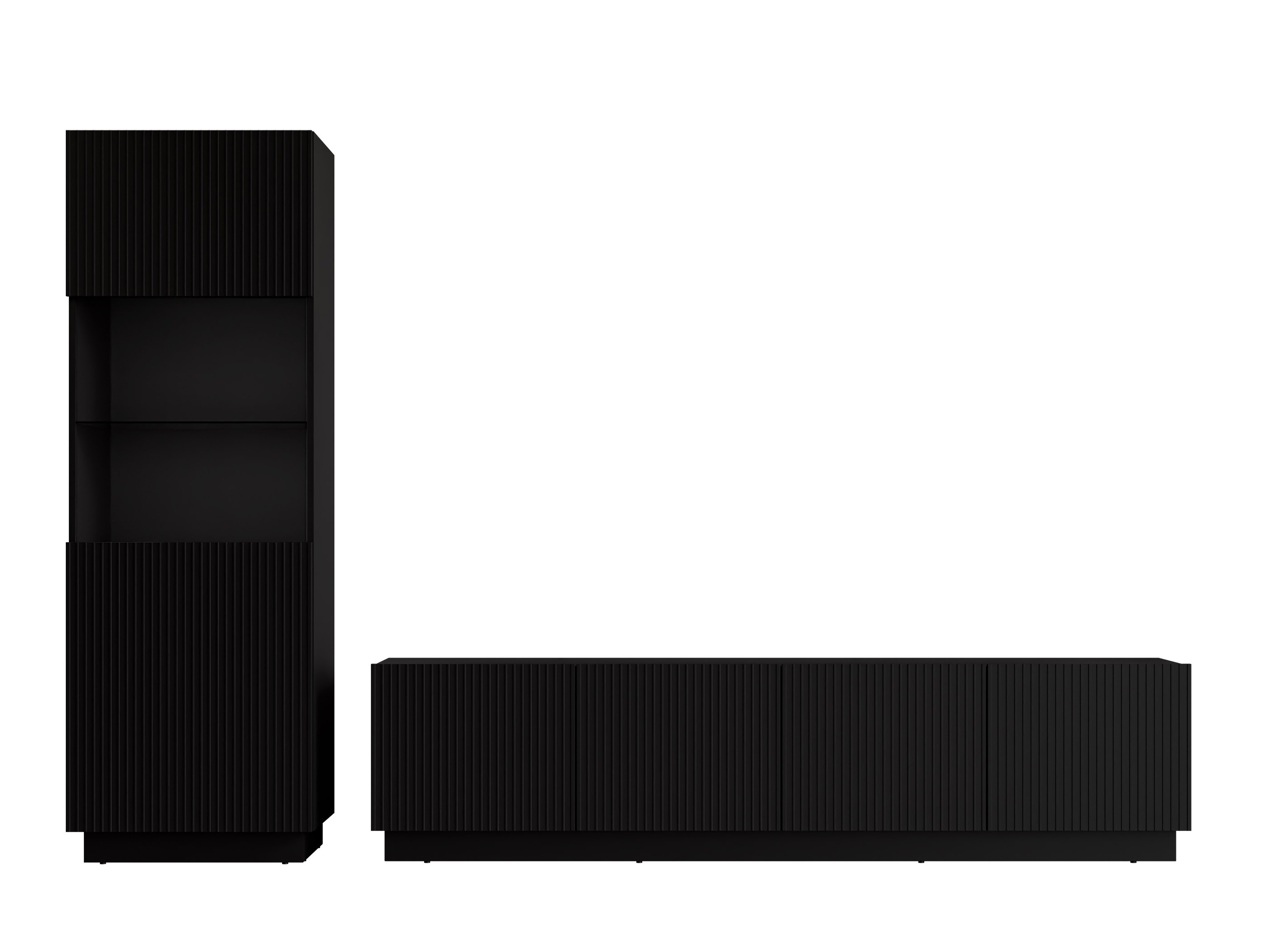 Wohnzimmer-Sets Lingua (Schwarz)