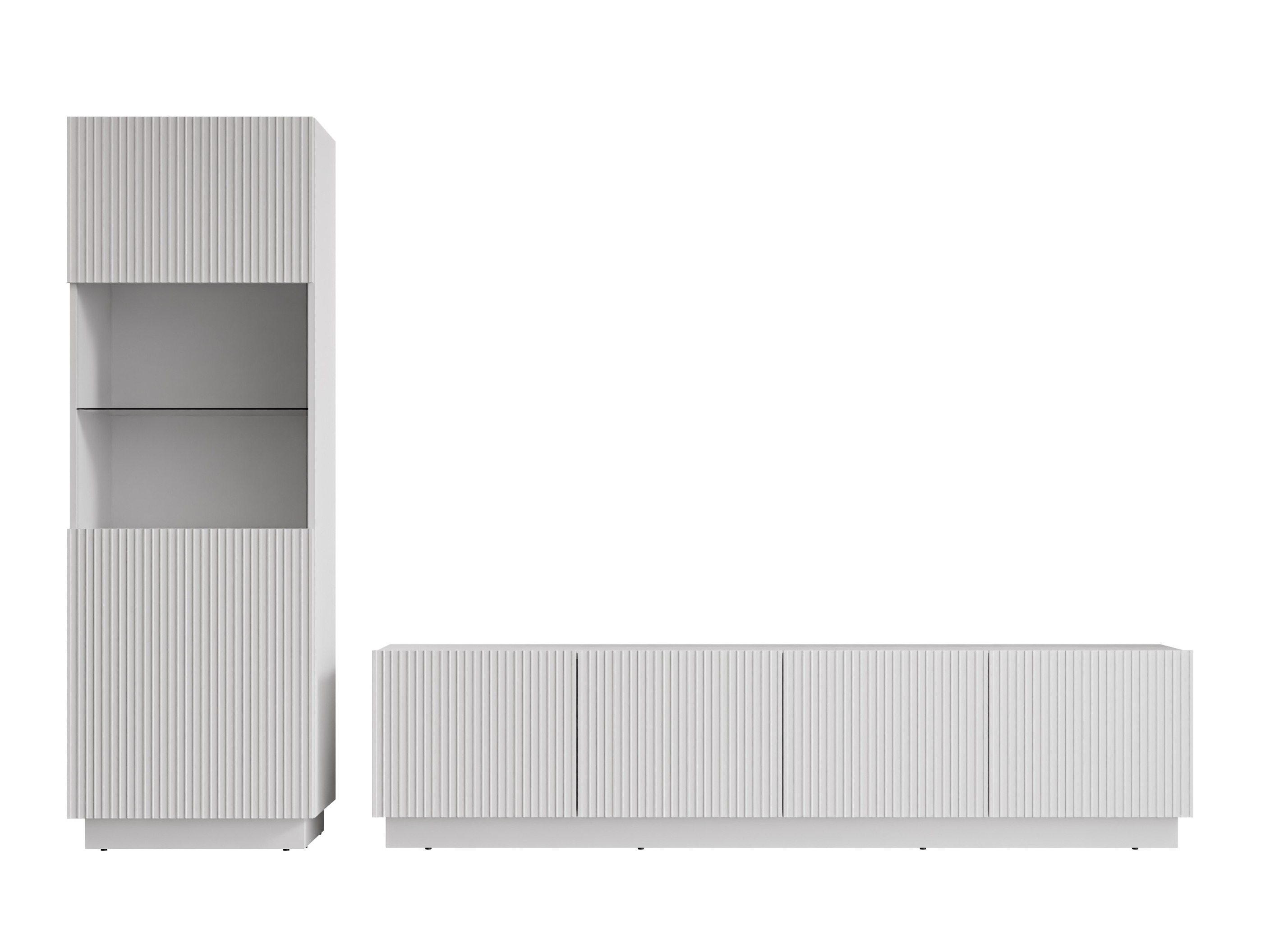 Wohnzimmer-Sets Lusonu 107 (Weiss)