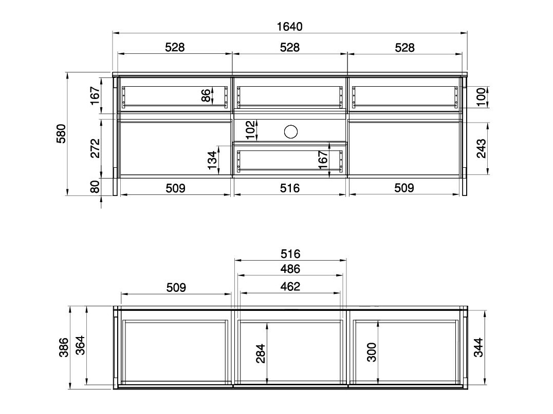 Wohnzimmer-Sets Fermaru 110 (Weiss + Eichenholzoptik)