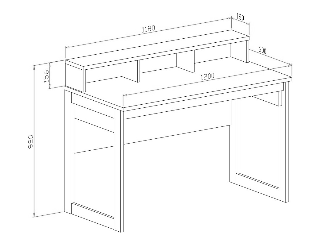 Büro-Set Fermaru 117 (Staubiges Grün + Eichenholzoptik)