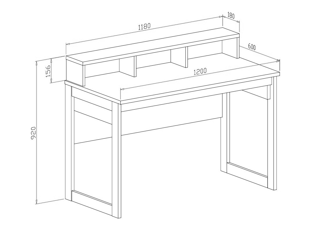 Büro-Set Fermaru 117 (Weiss + Eiche)