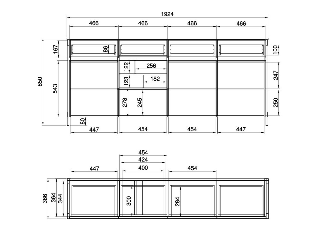 Möbel-Set Fermaru 114 (Staubiges Grün + Eichenholzoptik)