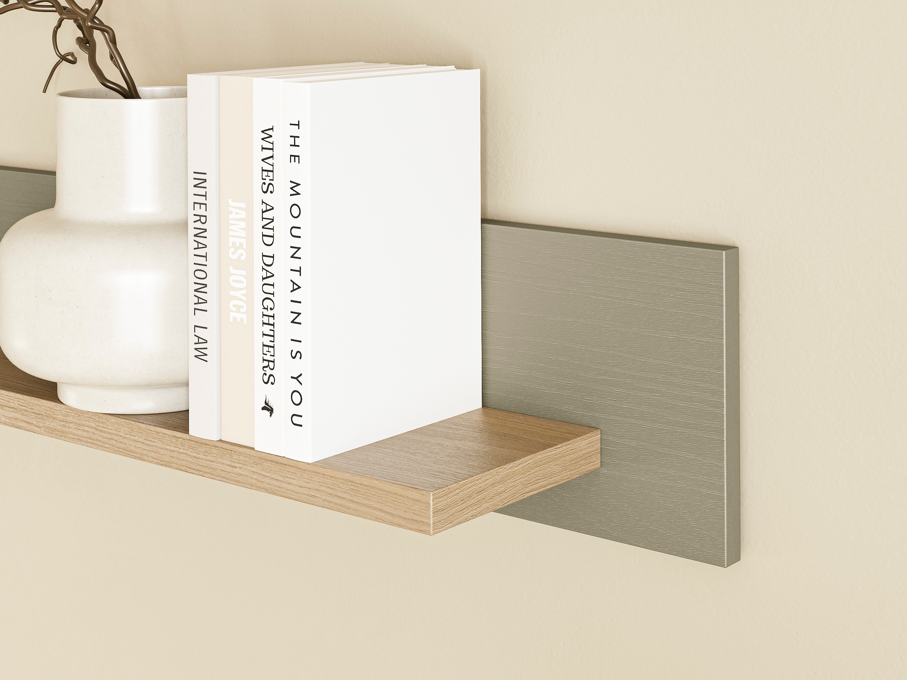 Büro-Set Fermaru 116 (Staubiges Grün + Eichenholzoptik)