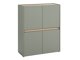 Sideboard Elbsori 111 (Grün + Eichenholzoptik)