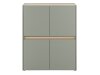 Sideboard Elbsori 111 (Grün + Eichenholzoptik)