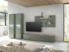TV-Möbel Elbsori 116 (Grün + Eichenholzoptik)