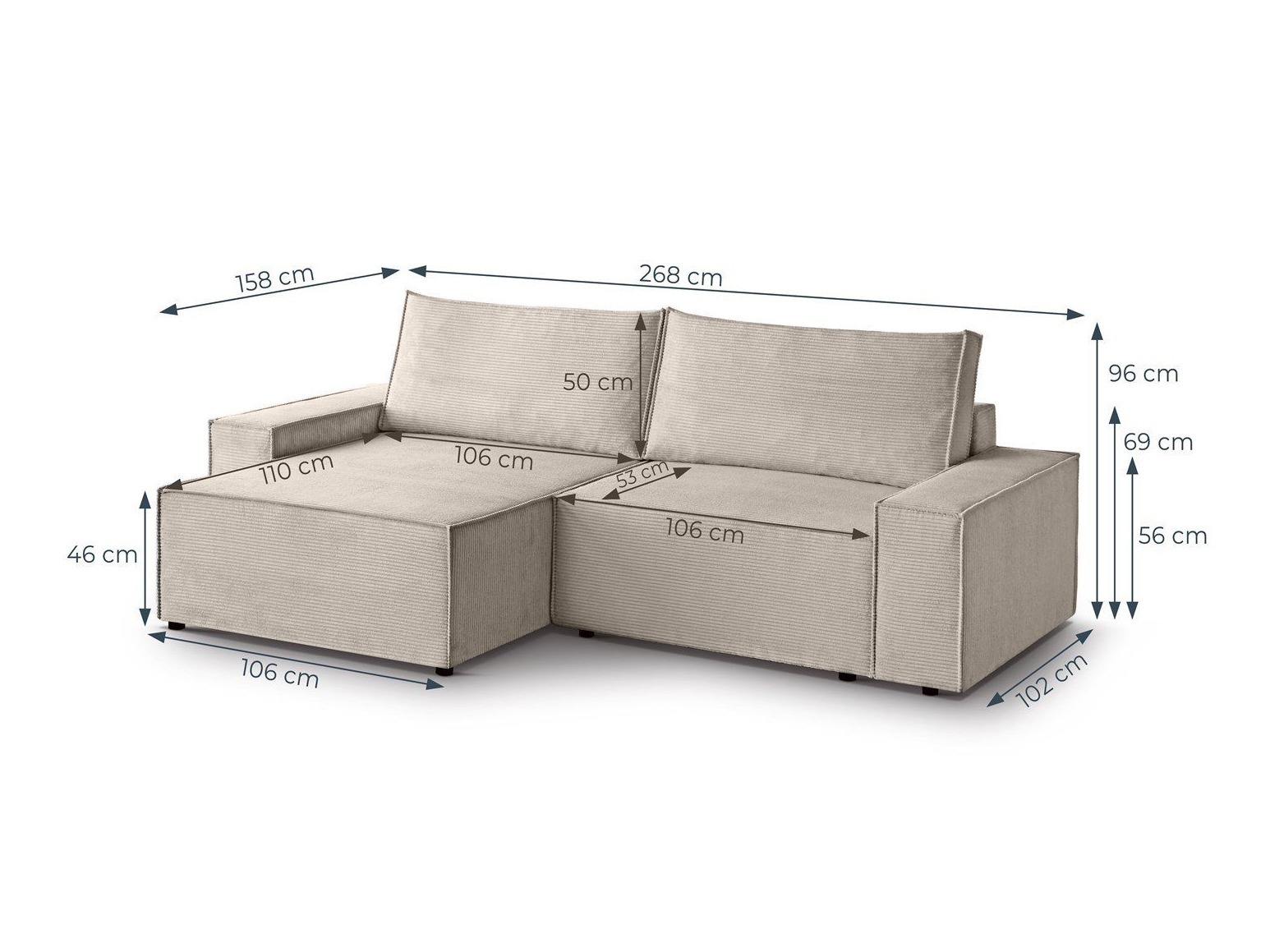 Ecksofa Margate 118 (Poso 06)