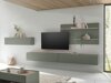 Wohnzimmer-Sets Elbsori 121 (Grün + Eichenholzoptik)