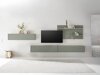 Wohnzimmer-Sets Elbsori 121 (Grün + Eichenholzoptik)