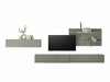 Wohnzimmer-Sets Elbsori 121 (Grün + Eichenholzoptik)