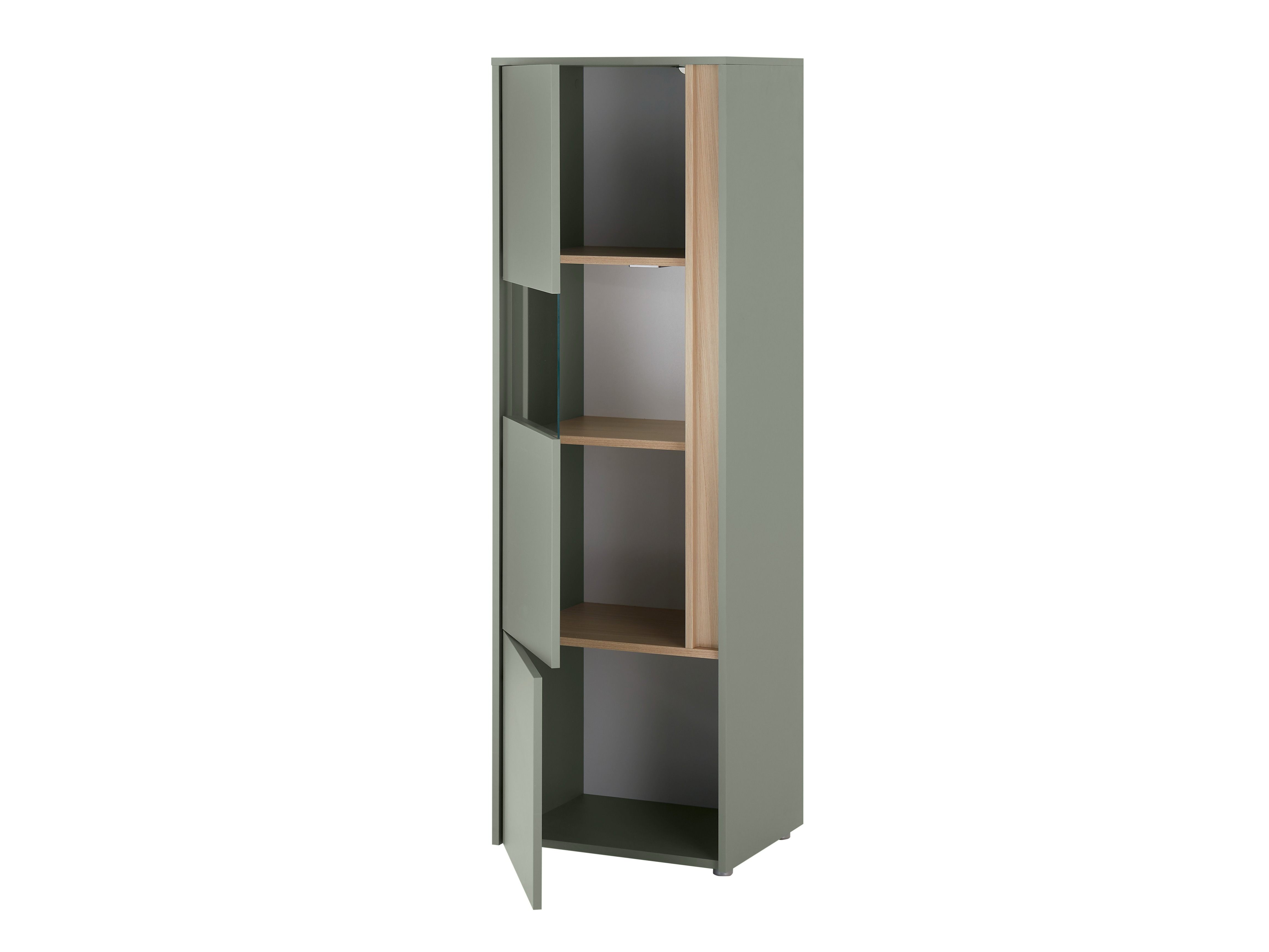 Wohnzimmer-Sets Elbsori 135 (Grün + Eichenholzoptik)