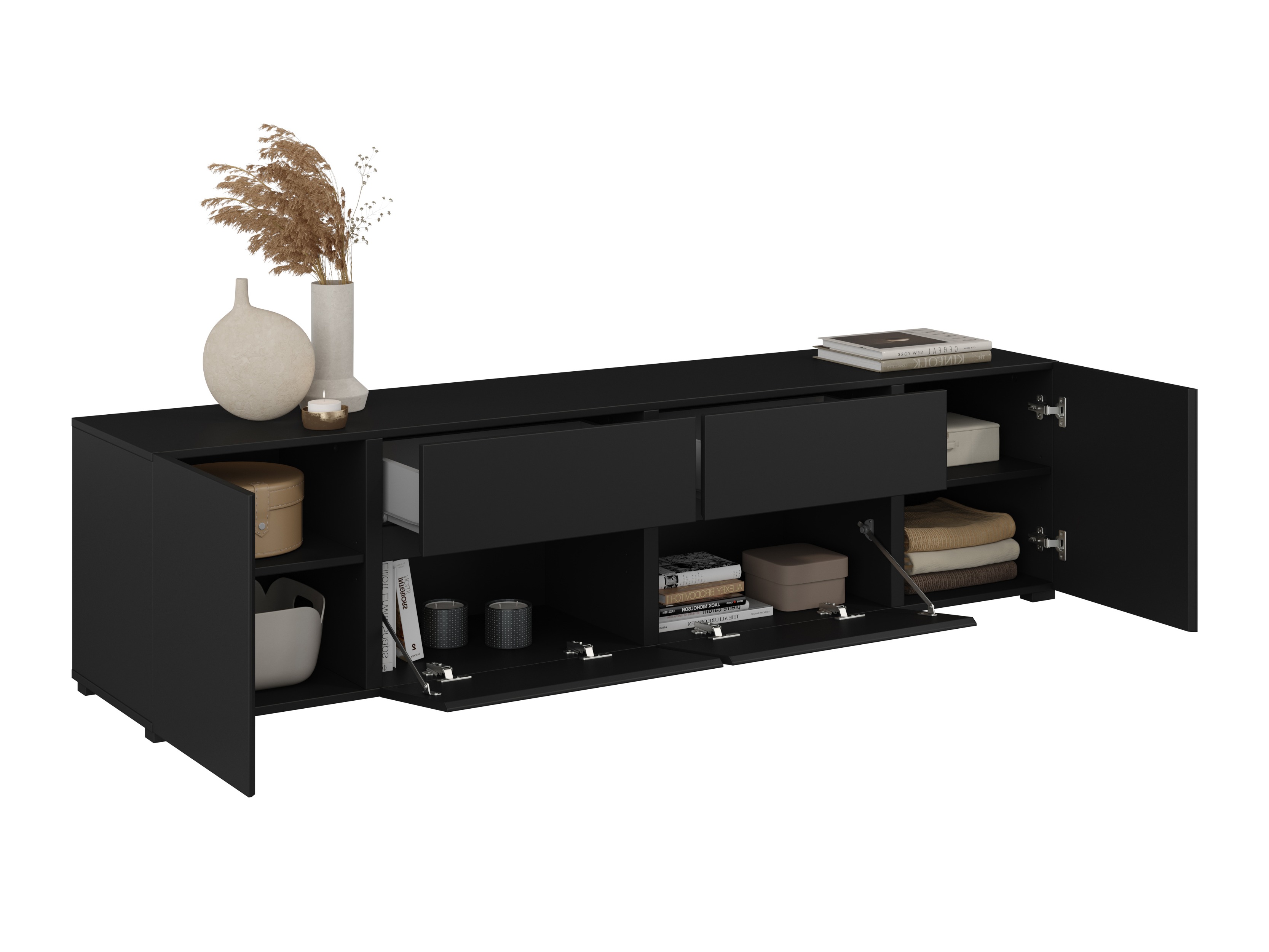 TV-Möbel Elbleve 100 (Schwarz)