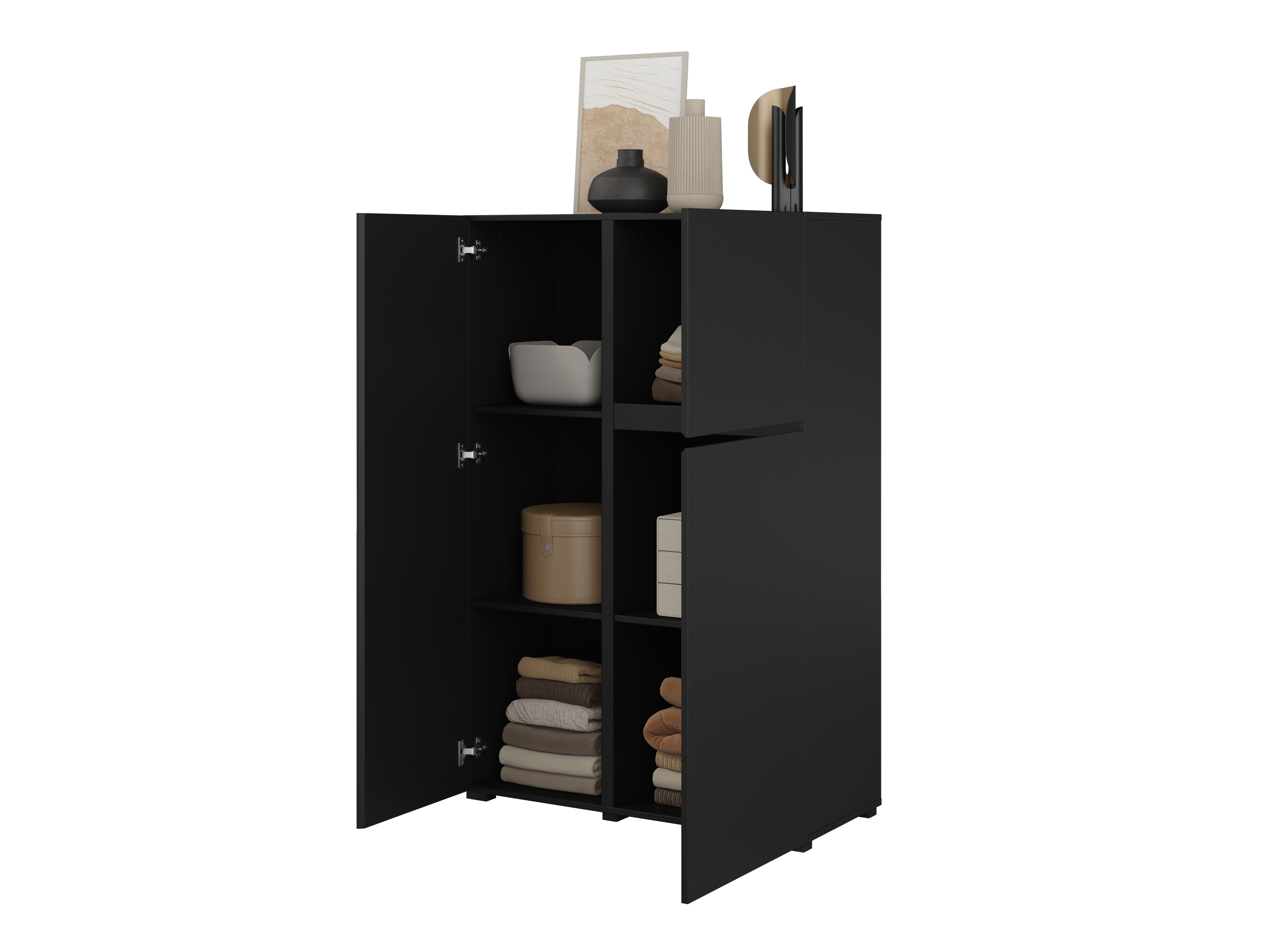 Wohnzimmer-Sets Elbleve 104 (Schwarz)