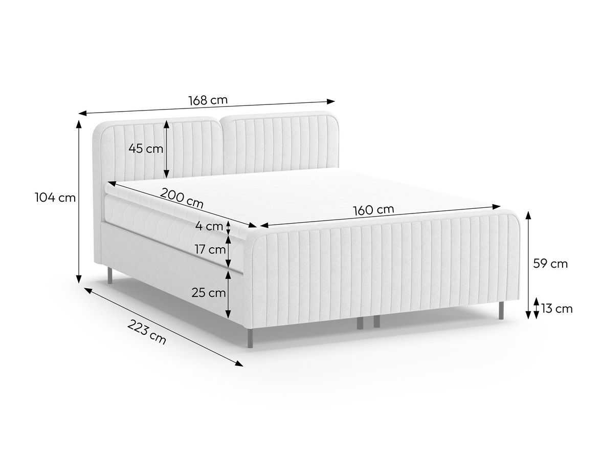Boxspringbett Margate 127 (Casa 02)
