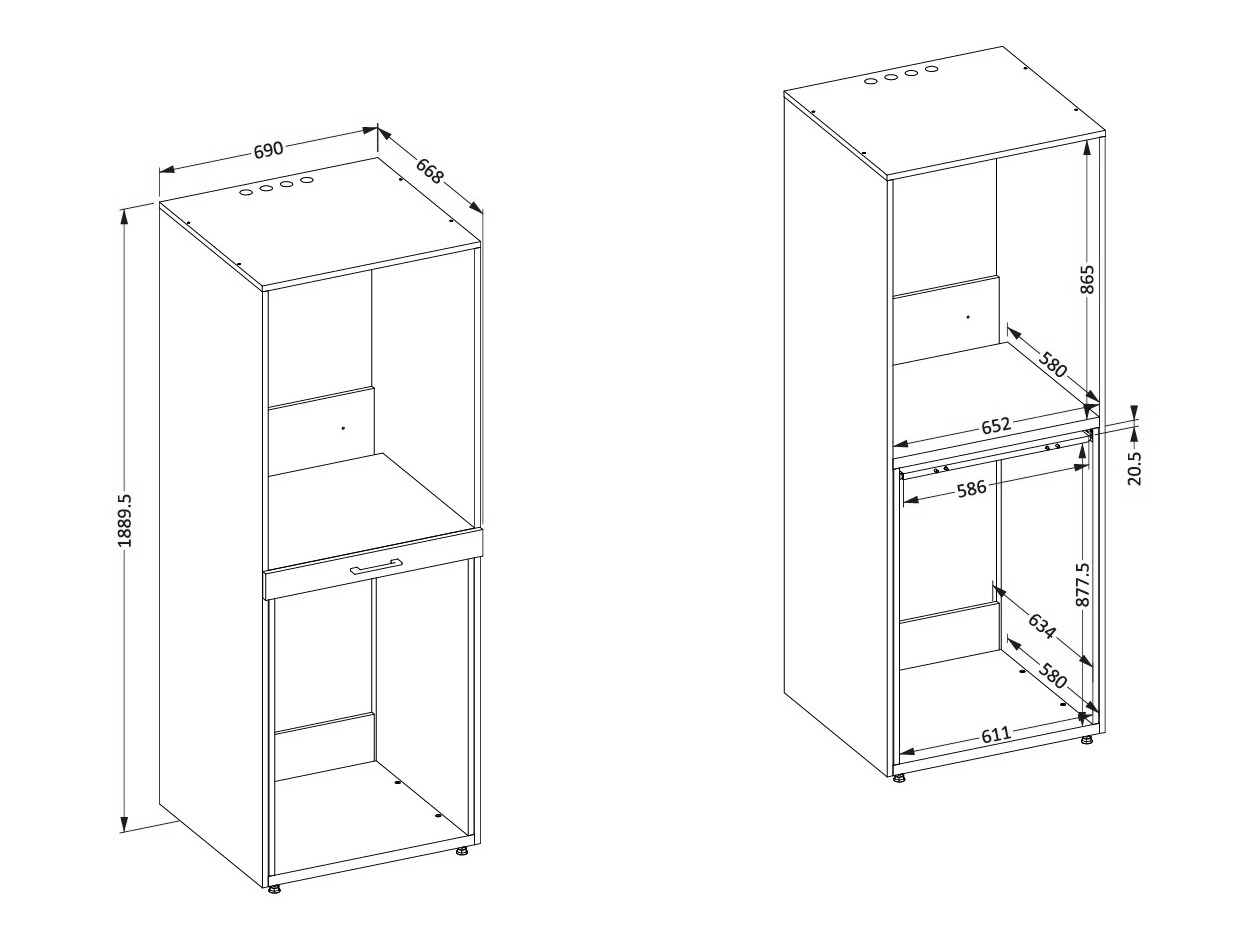 Badezimmer-Regal Novdele 103 (Walnussholzoptik)