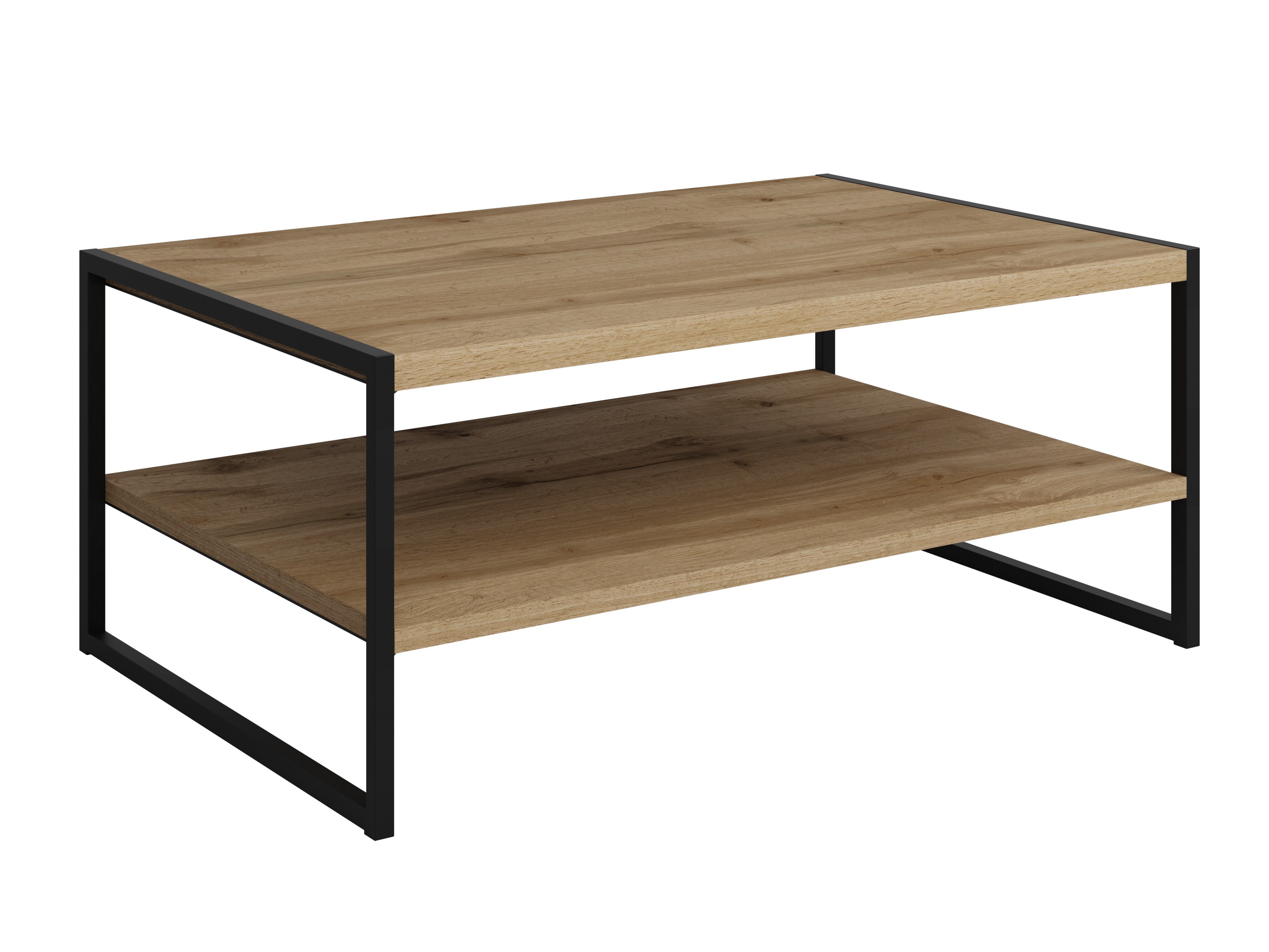Couchtisch Austin 381 (Wotan Eiche + Schwarz)