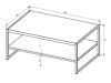 Couchtisch Austin 381 (Wotan Eiche + Schwarz)