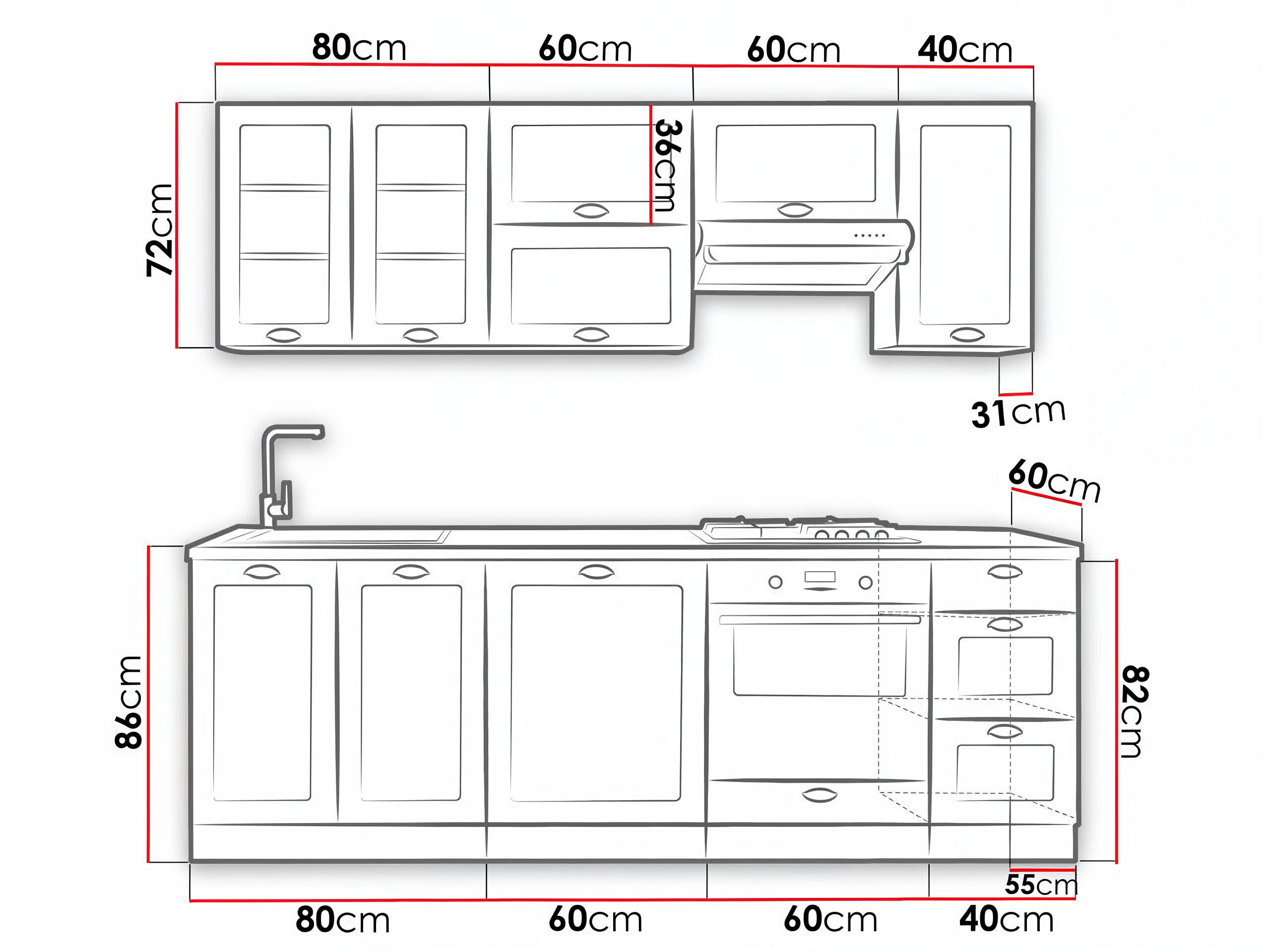 Küchenzeile Trenton 175