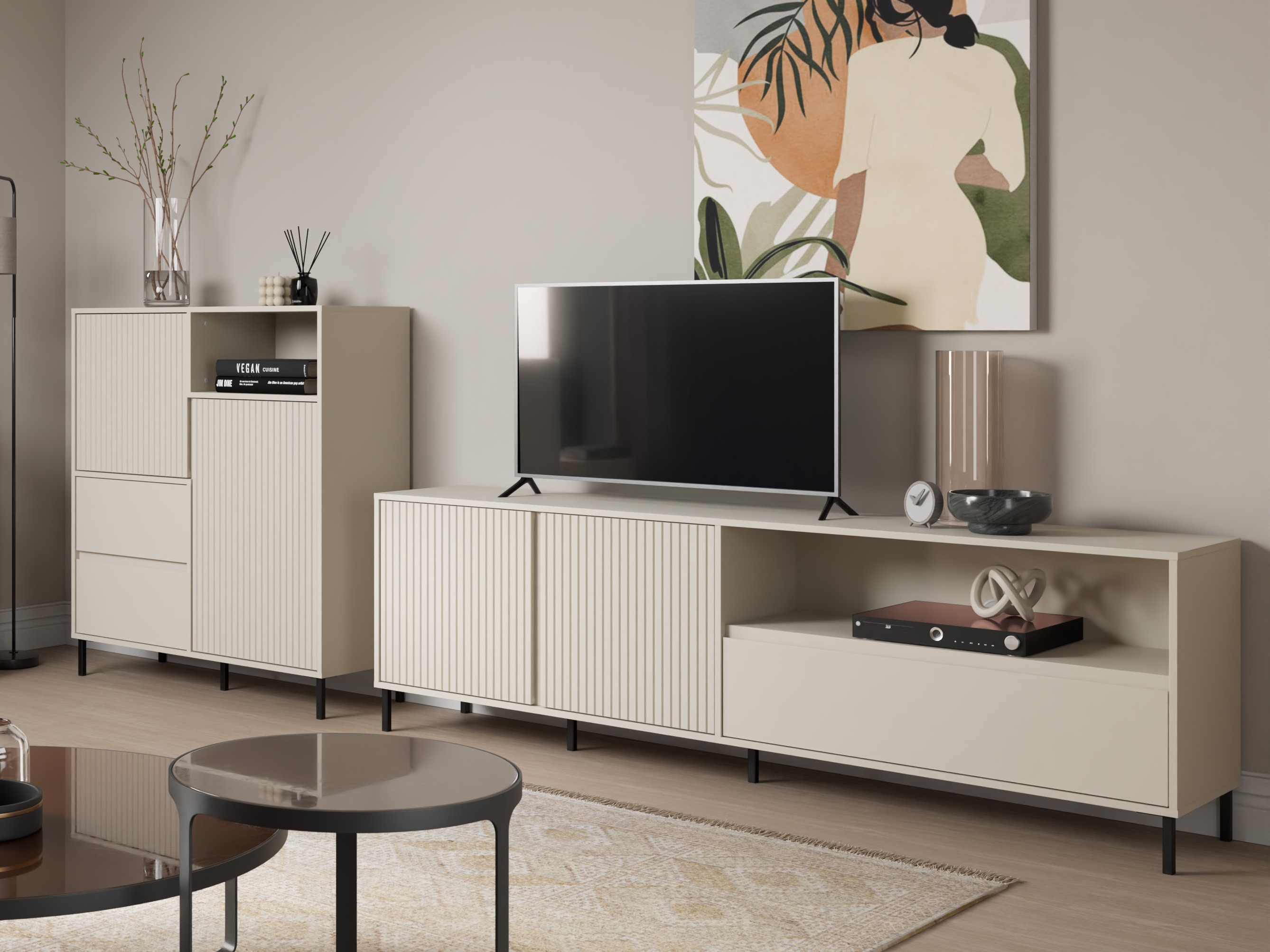 Wohnzimmer-Sets Ruvrevi 105 (Kaschmir)