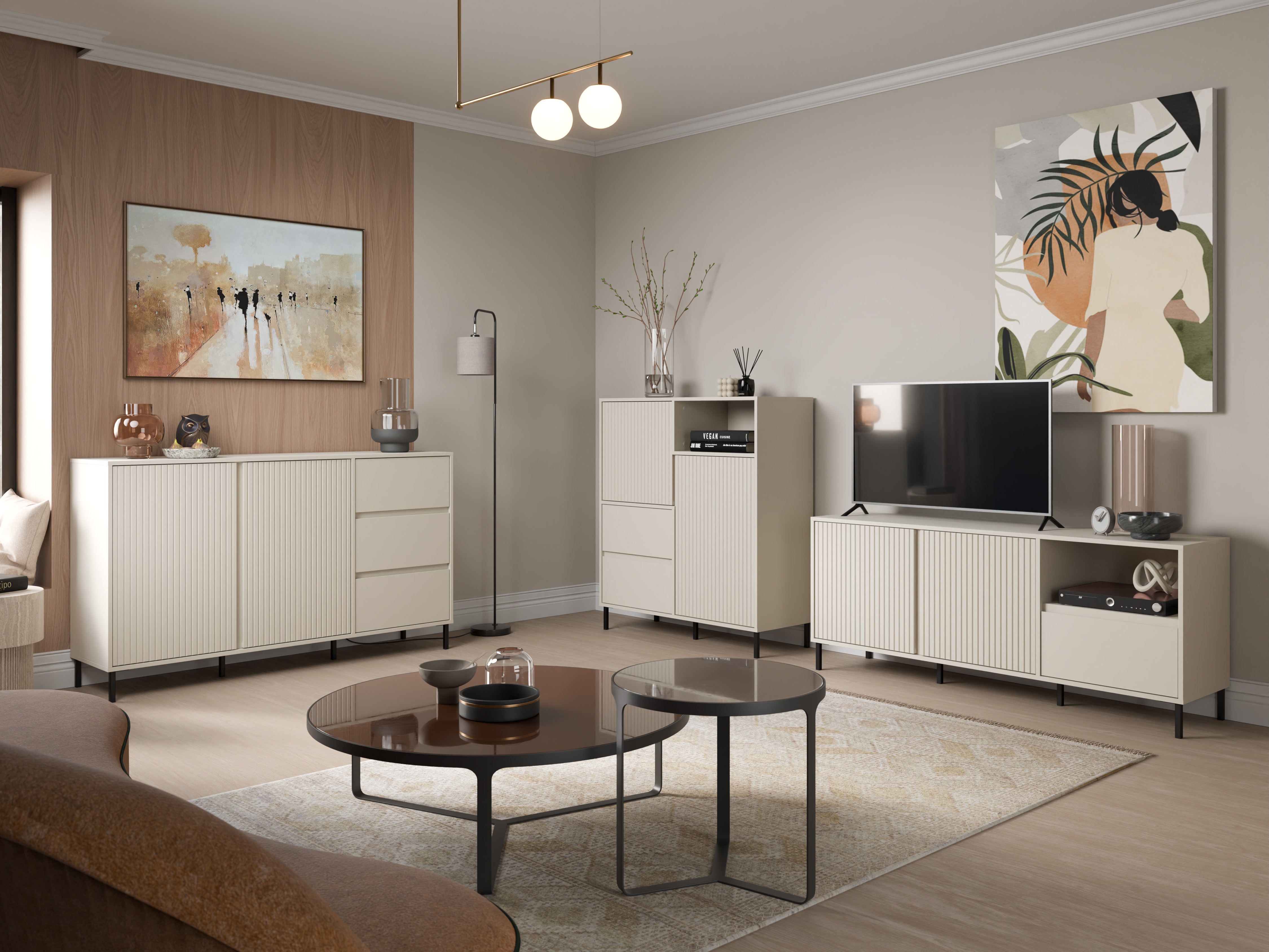 Wohnzimmer-Sets Ruvrevi 106 (Kaschmir)