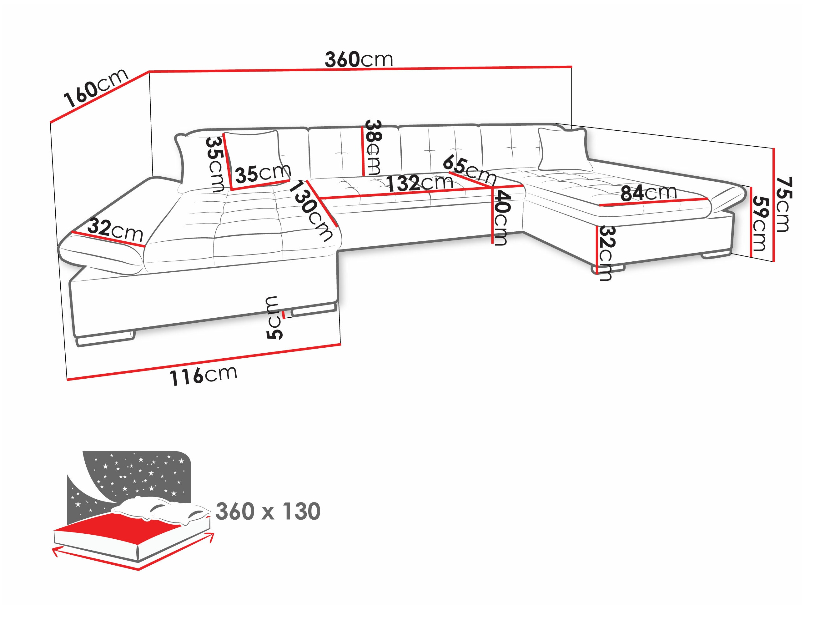 Ecksofa Comfivo 168 (Soft 011 + Lux 05 + Lux 06)