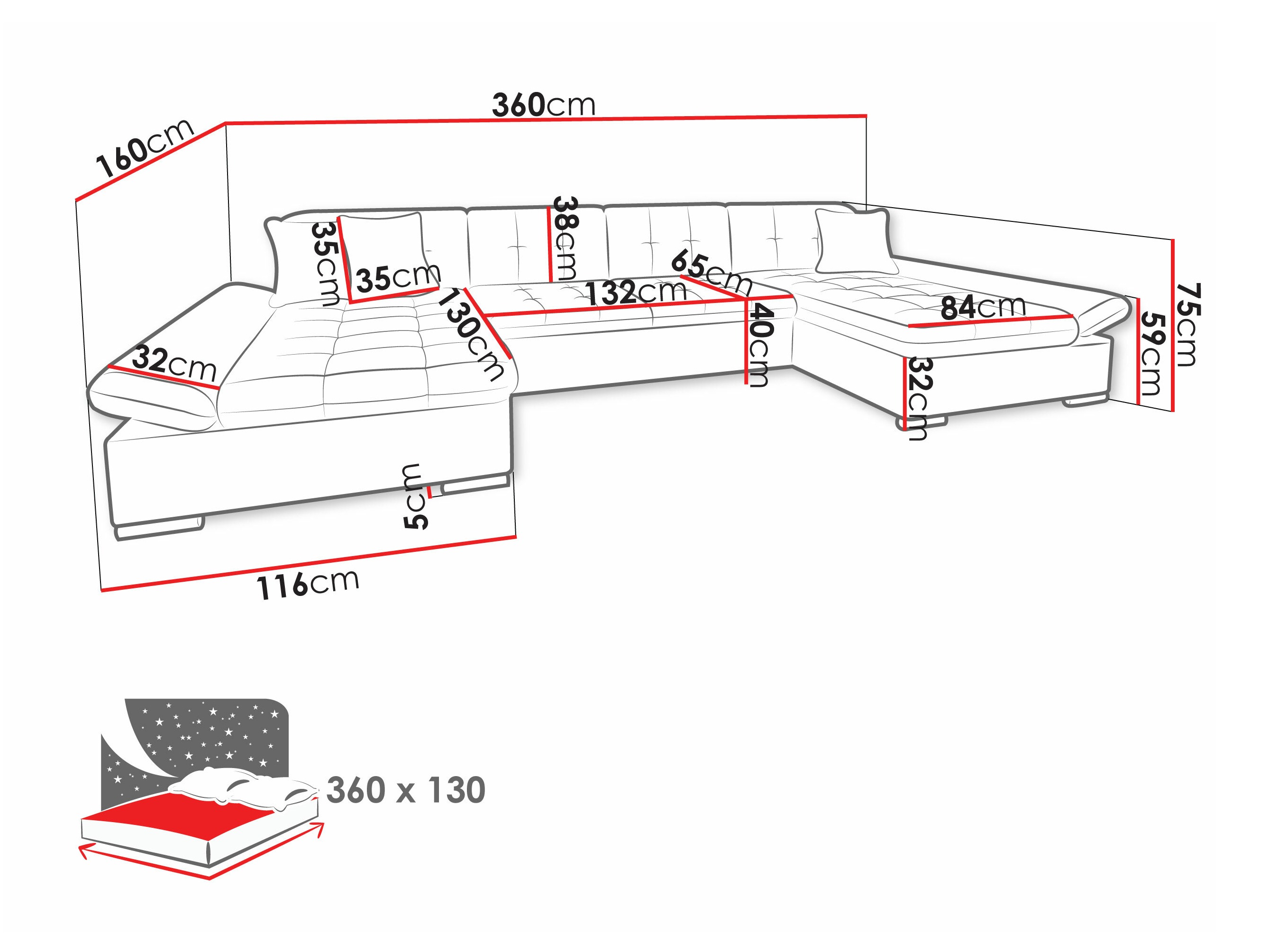 Ecksofa Comfivo Ficus II (Magni 206.11)