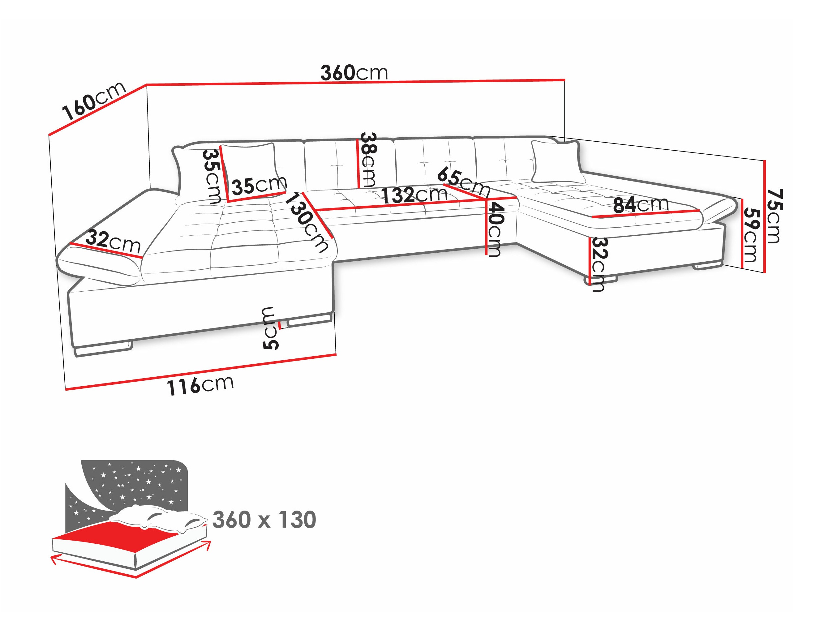 Ecksofa Comfivo Ficus II (Manza 04)
