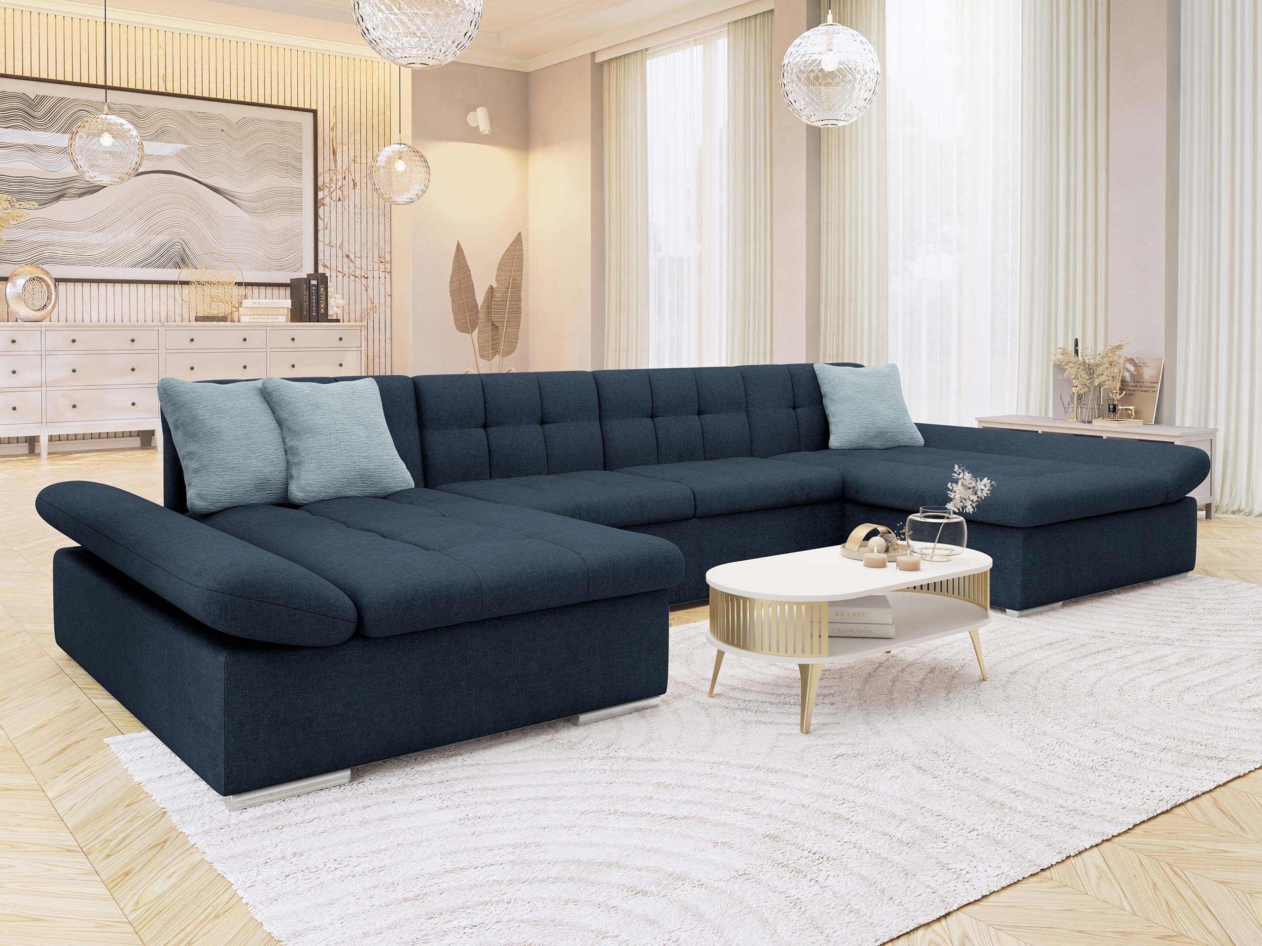 Ecksofa Comfivo Ficus II (Maya 09 + Mokka 71)