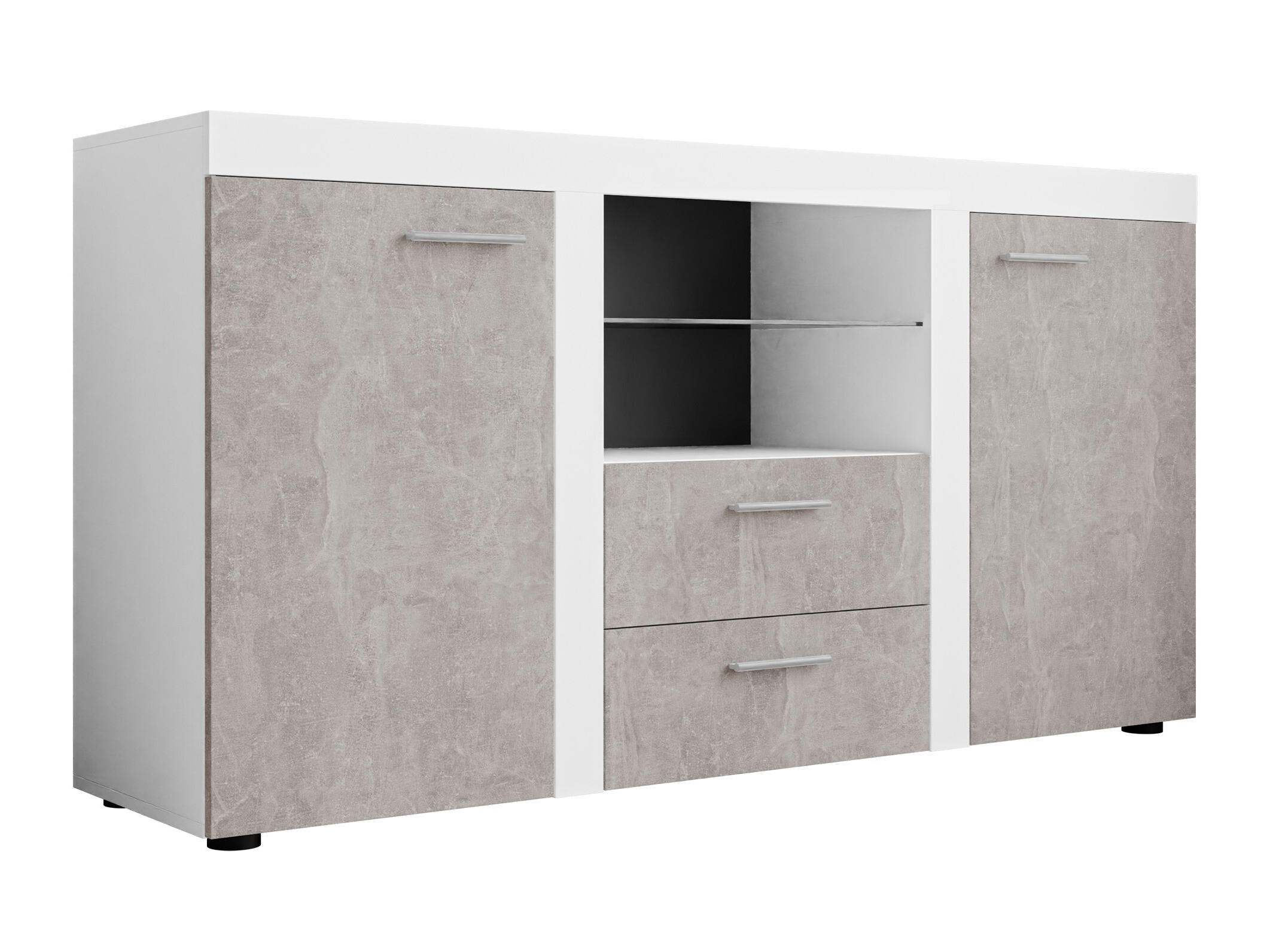 Kommoden Univio (Weiss + Beton)