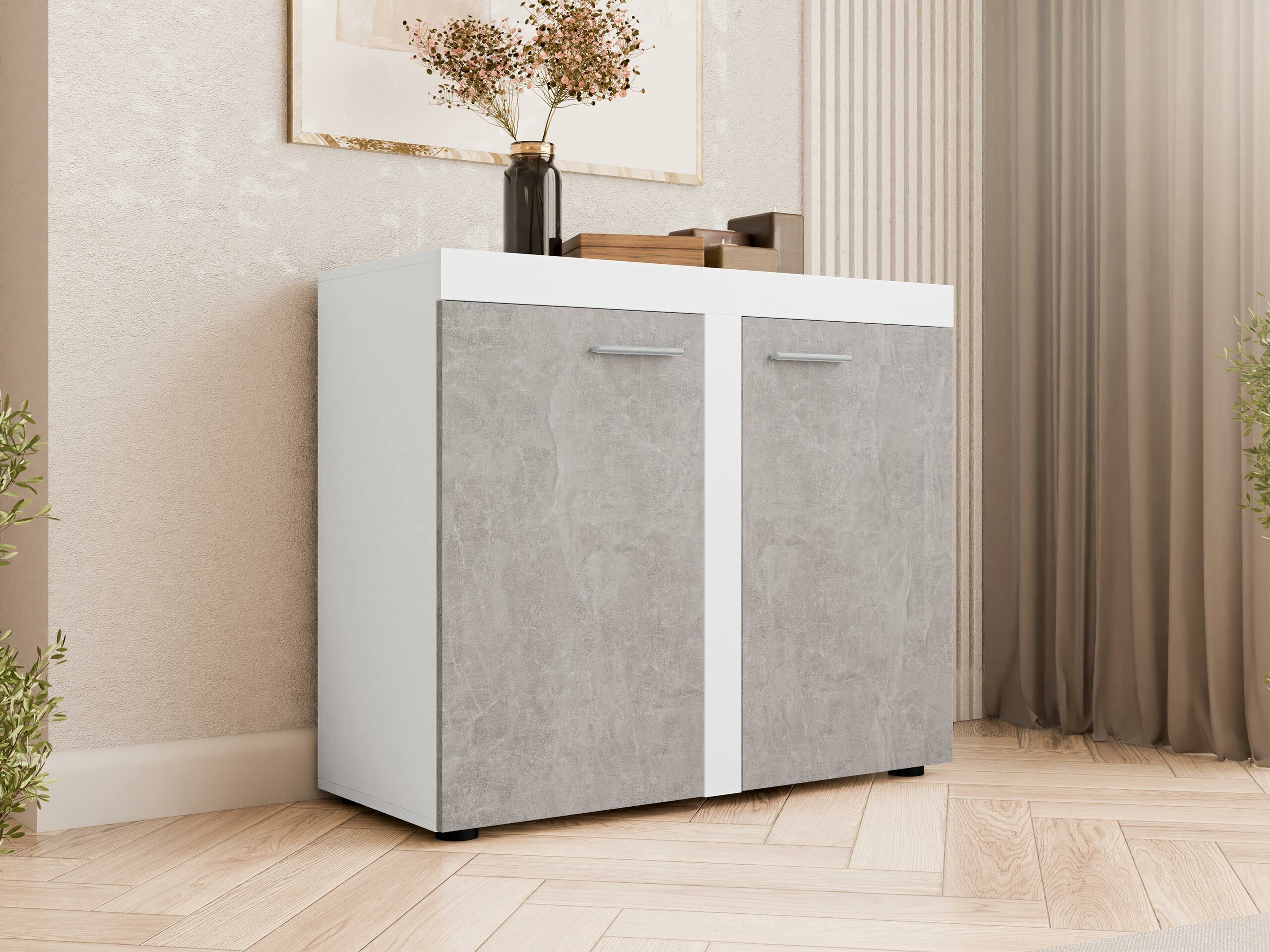 Sideboard Tucson 120 (Weiss + Beton)