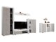 Wohnzimmer-Sets Tucson 106 (Weiss + Beton)