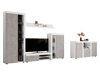Wohnzimmer-Sets Tucson 106 (Weiss + Beton)