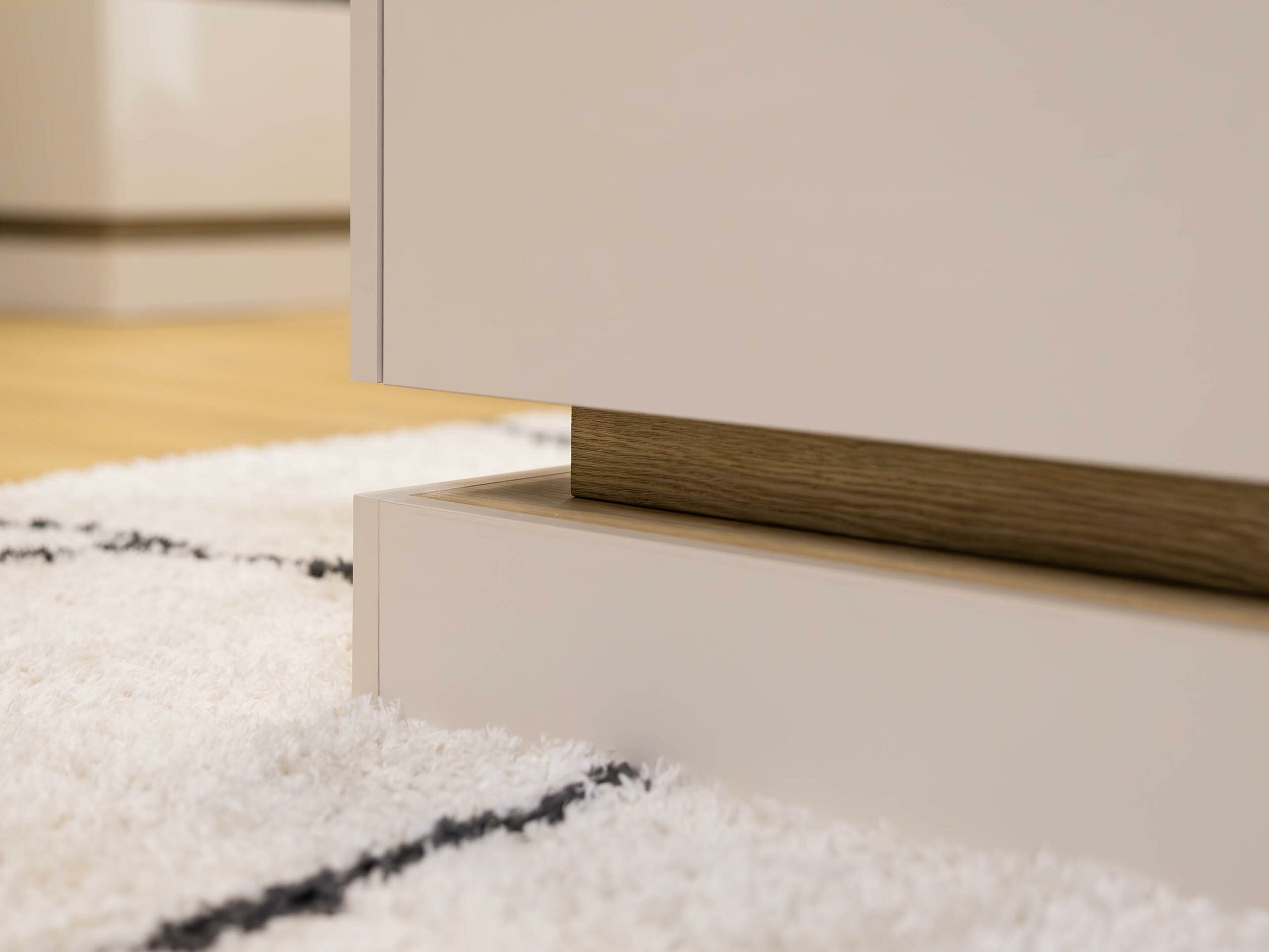 Couchtisch Comfivo Tilia (Kaschmir + Eichenholzoptik)