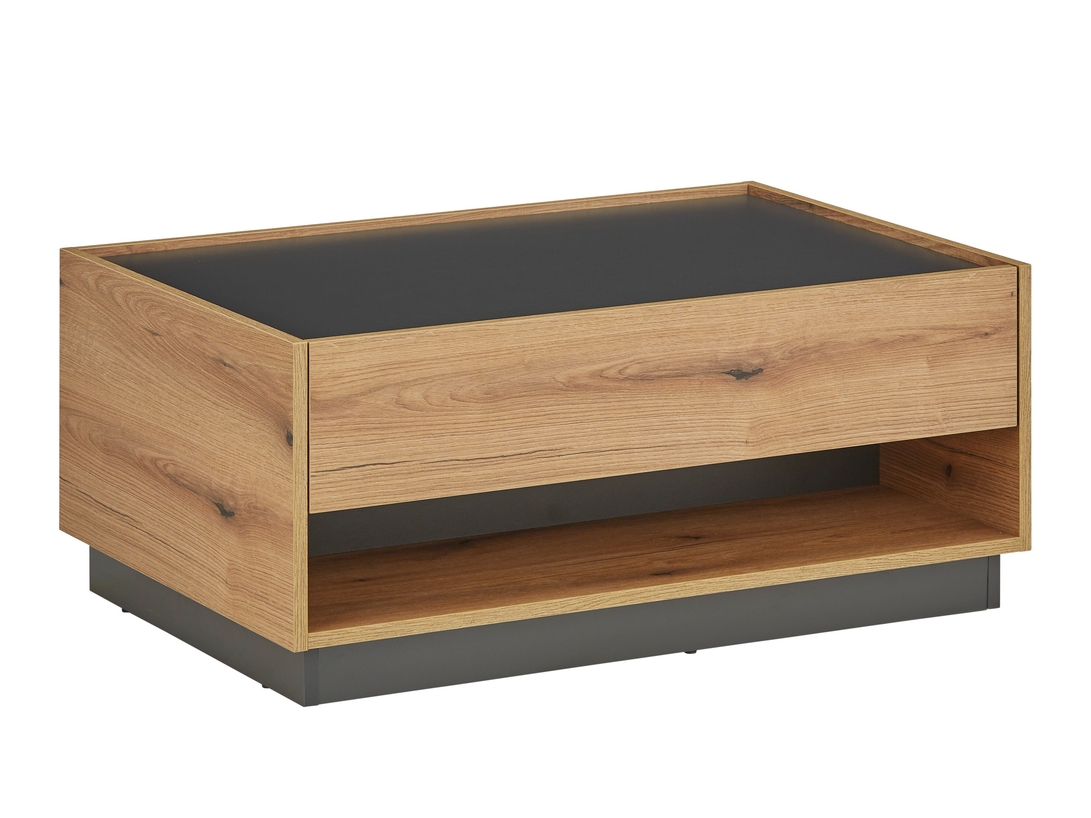 Couchtisch Elbsori 123 (Eiche + Anthrazit)