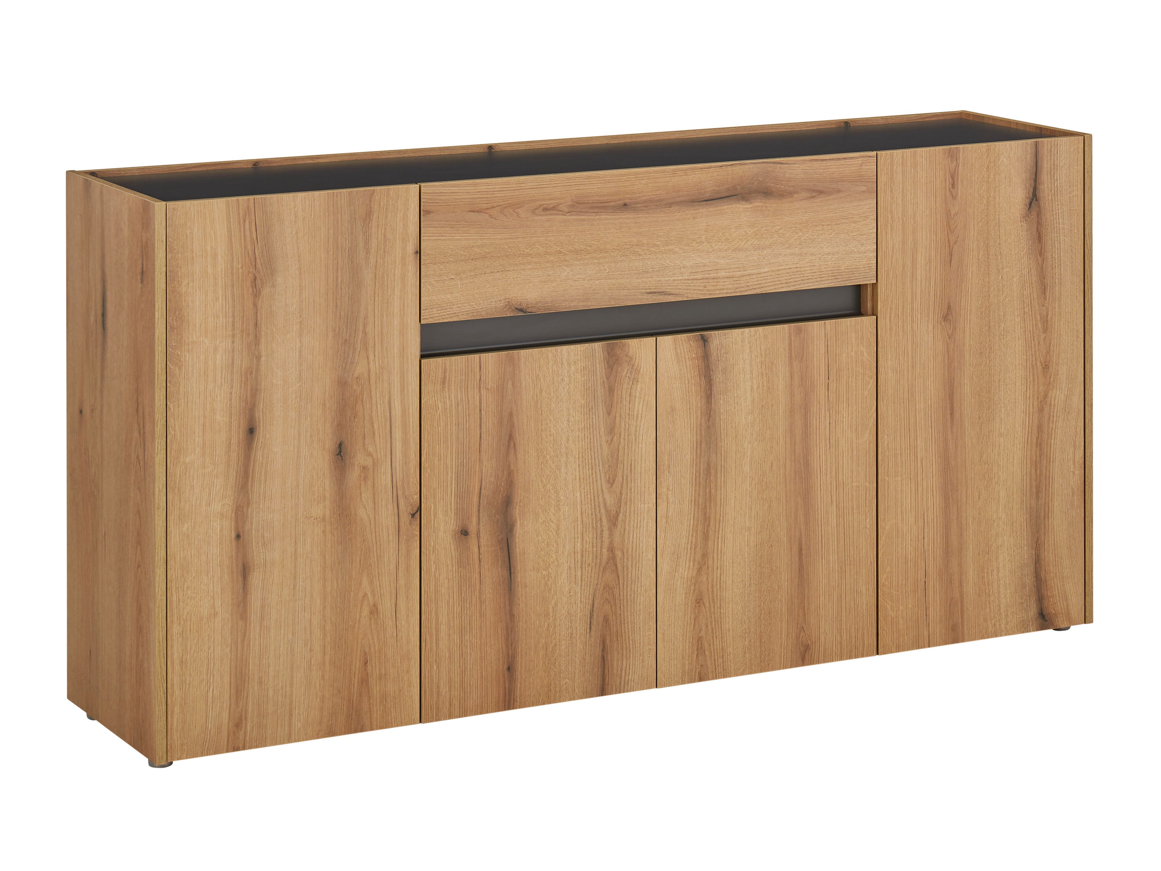 Kommoden Elbsori 117 (Eichenholzoptik + Anthrazit)