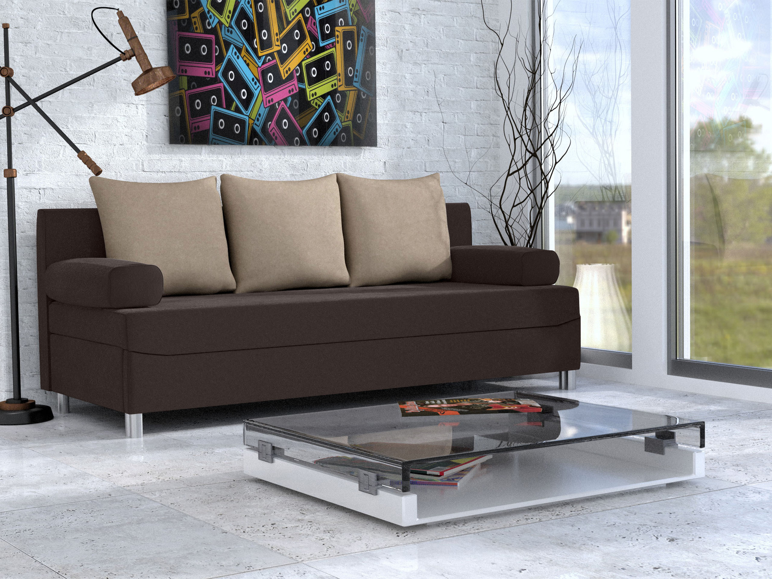 Schlafsofa Comfivo 125 (Alova 68 + Alova 07)