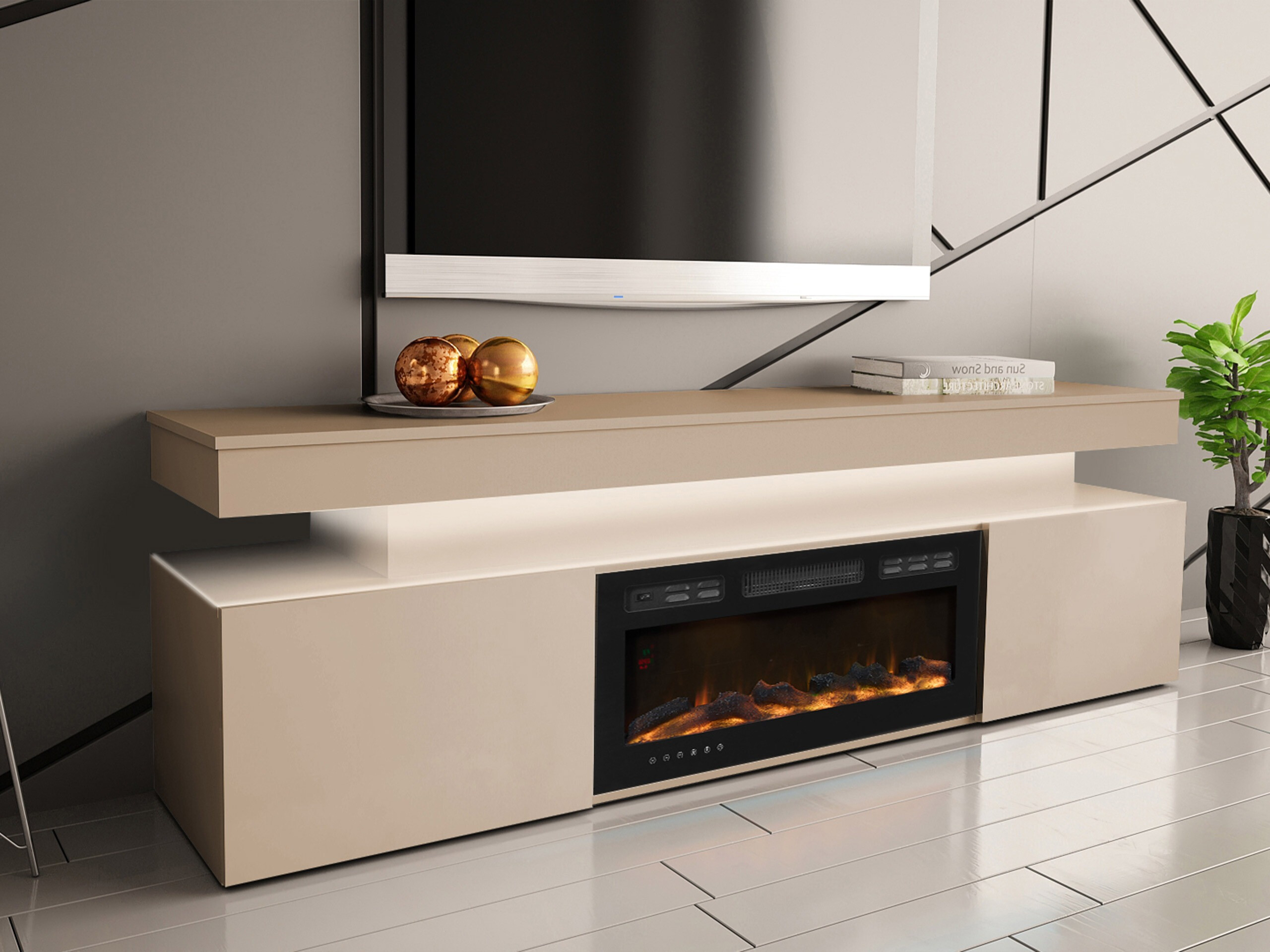 TV-Möbel Monfero 104 (Hellbraun)