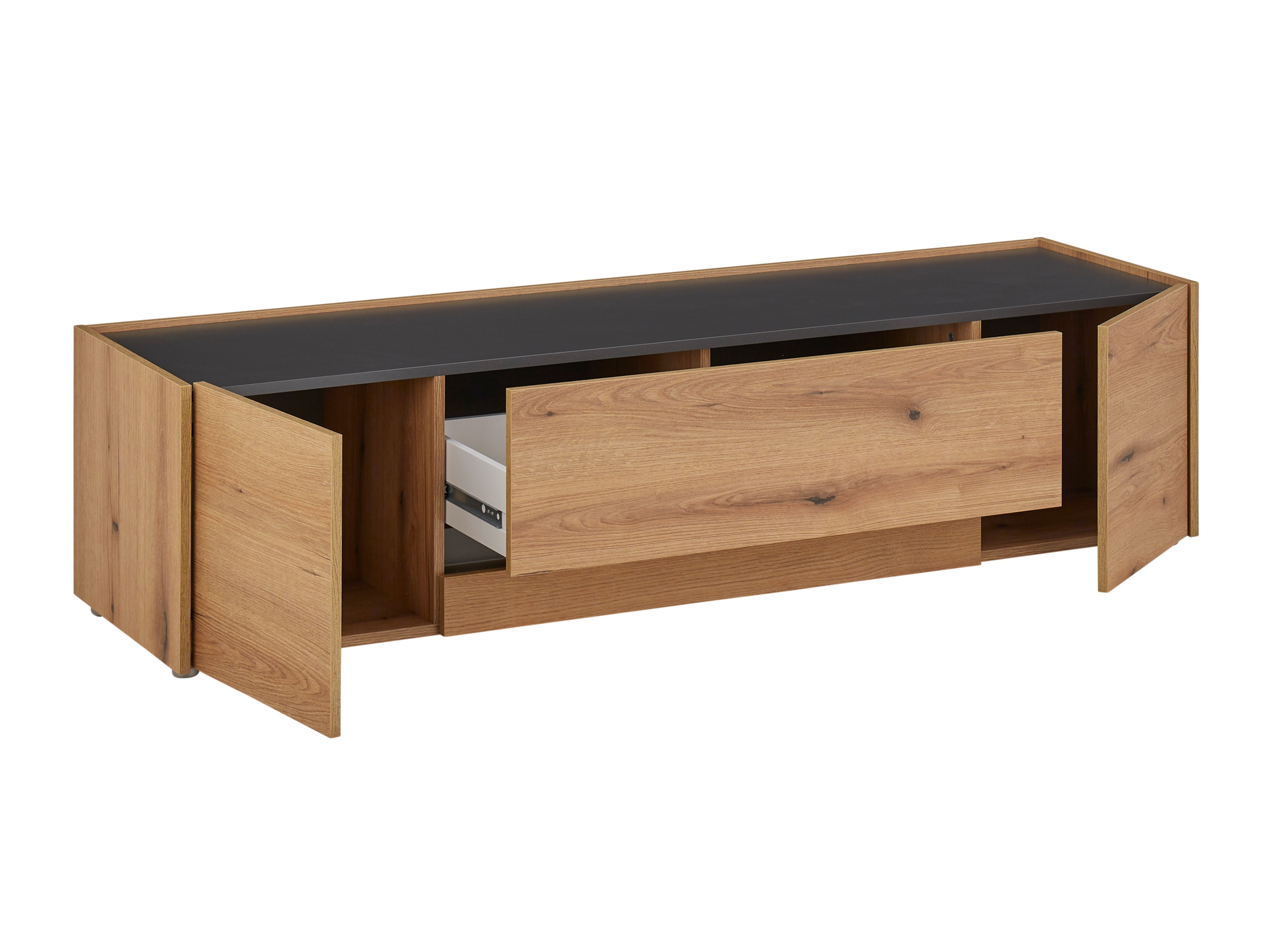 Wohnzimmer-Set Elbsori 131 (Eiche + Anthrazit)