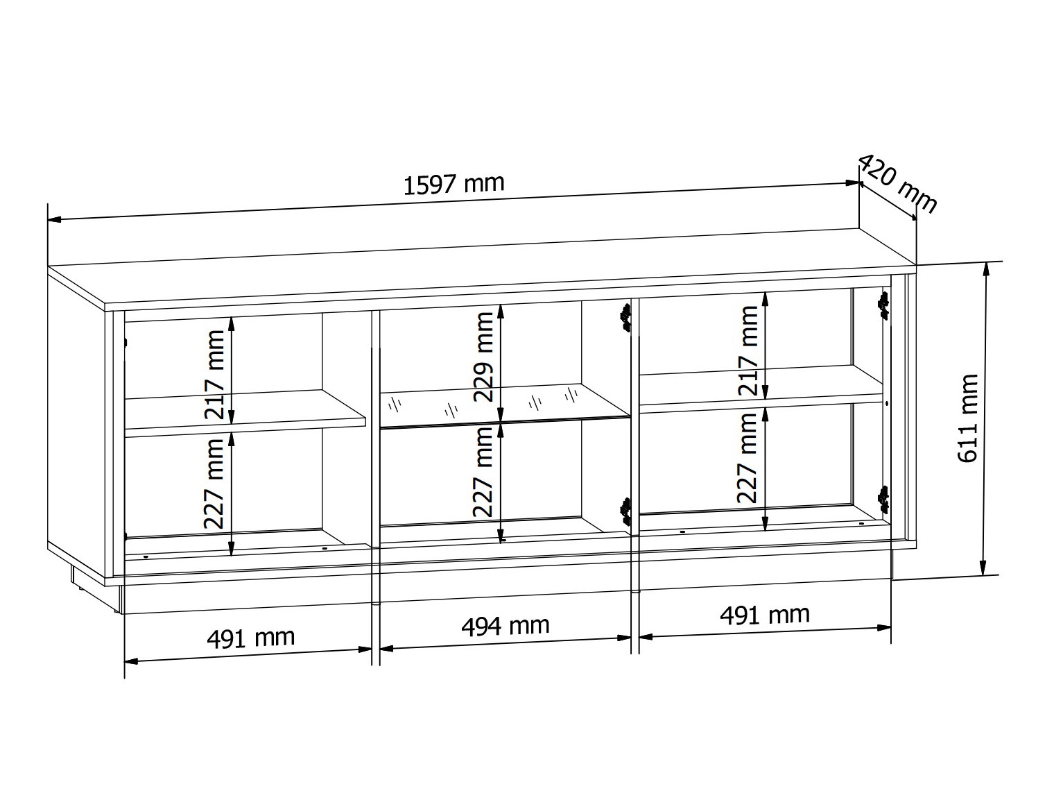 TV-Möbel Velciru 103