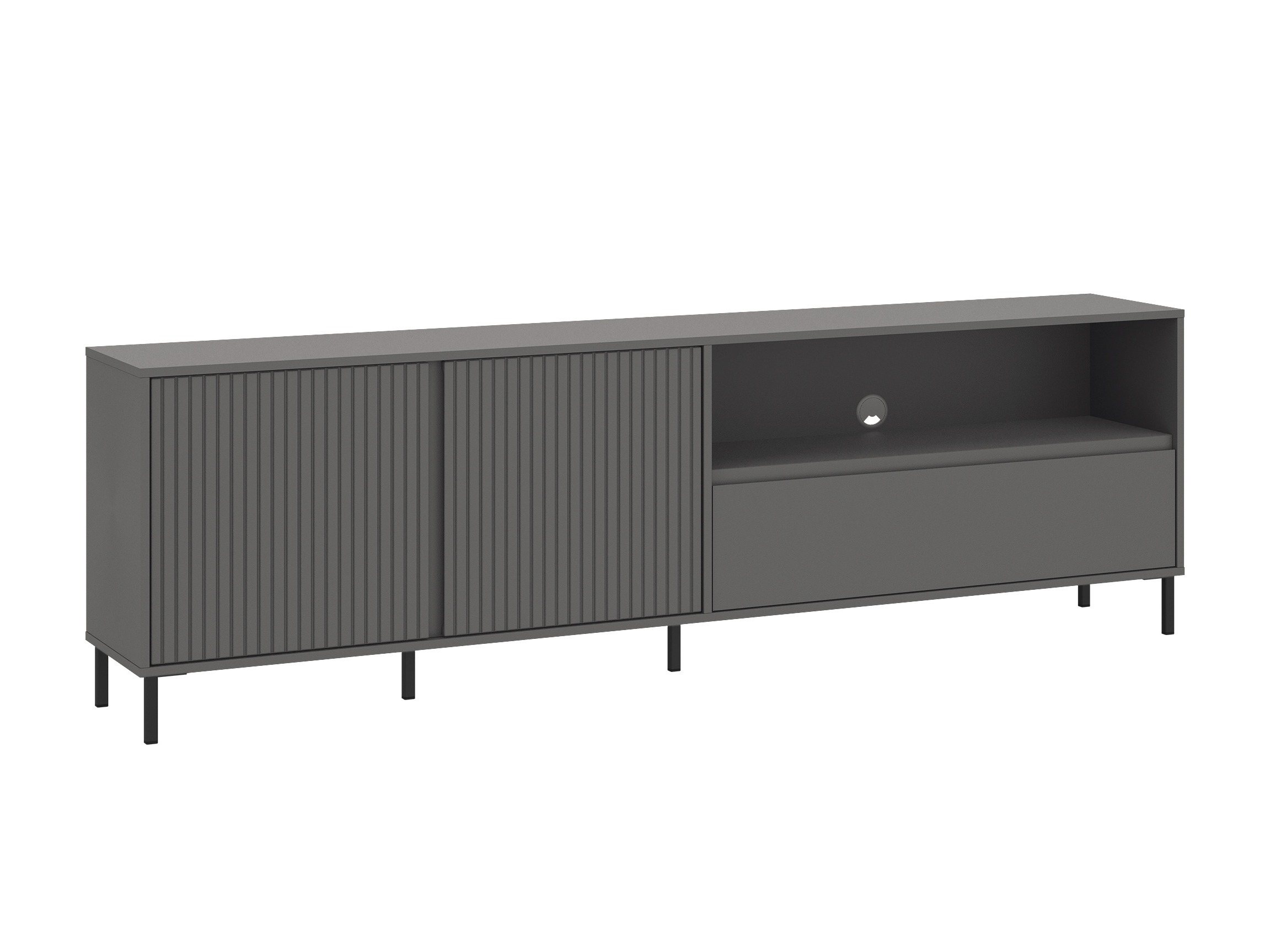 Wohnzimmer-Set Ruvrevi 105 (Anthrazit)
