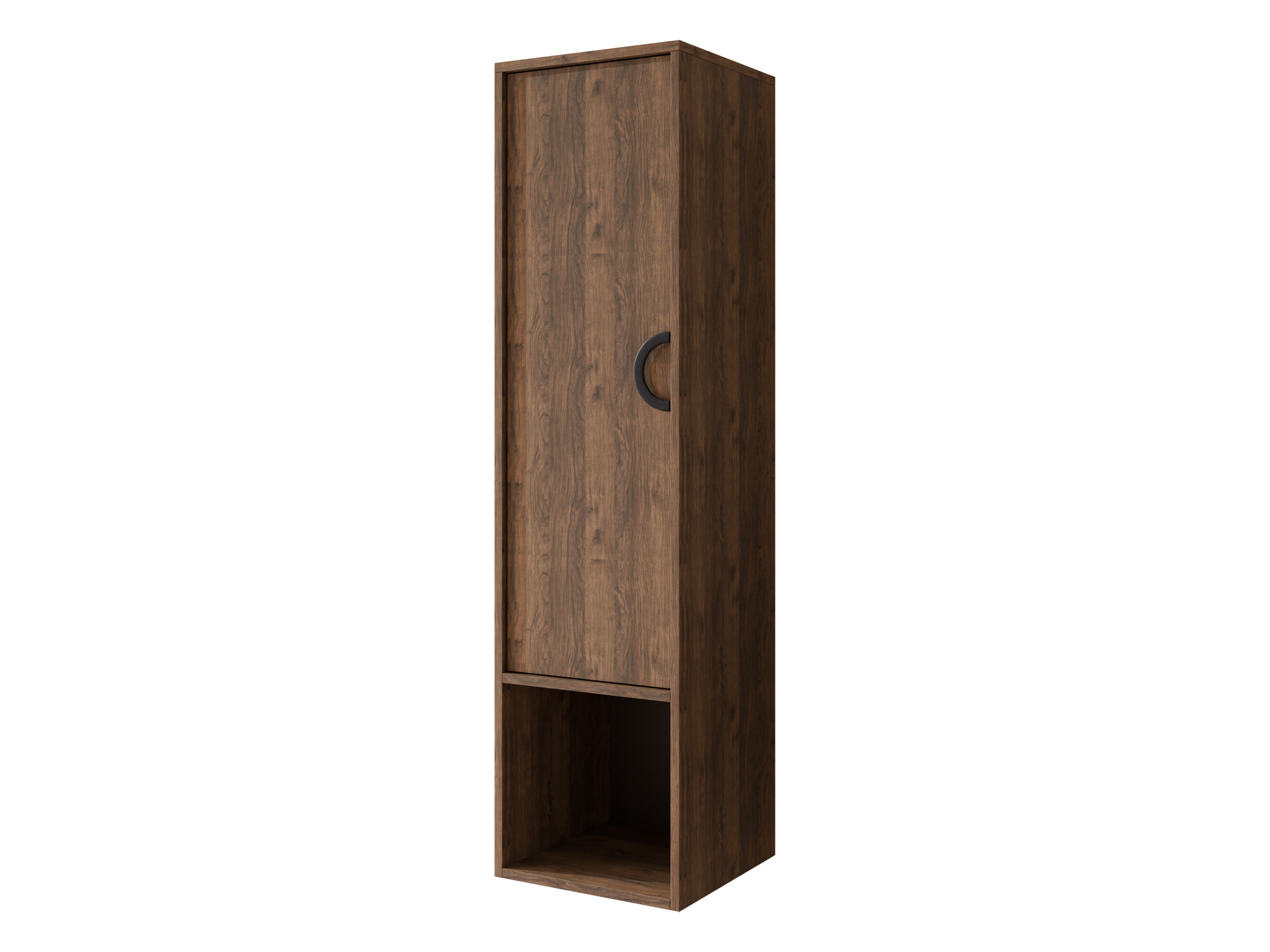 Badezimmer-Hängeschrank Sodalis (Walnussholzoptik)