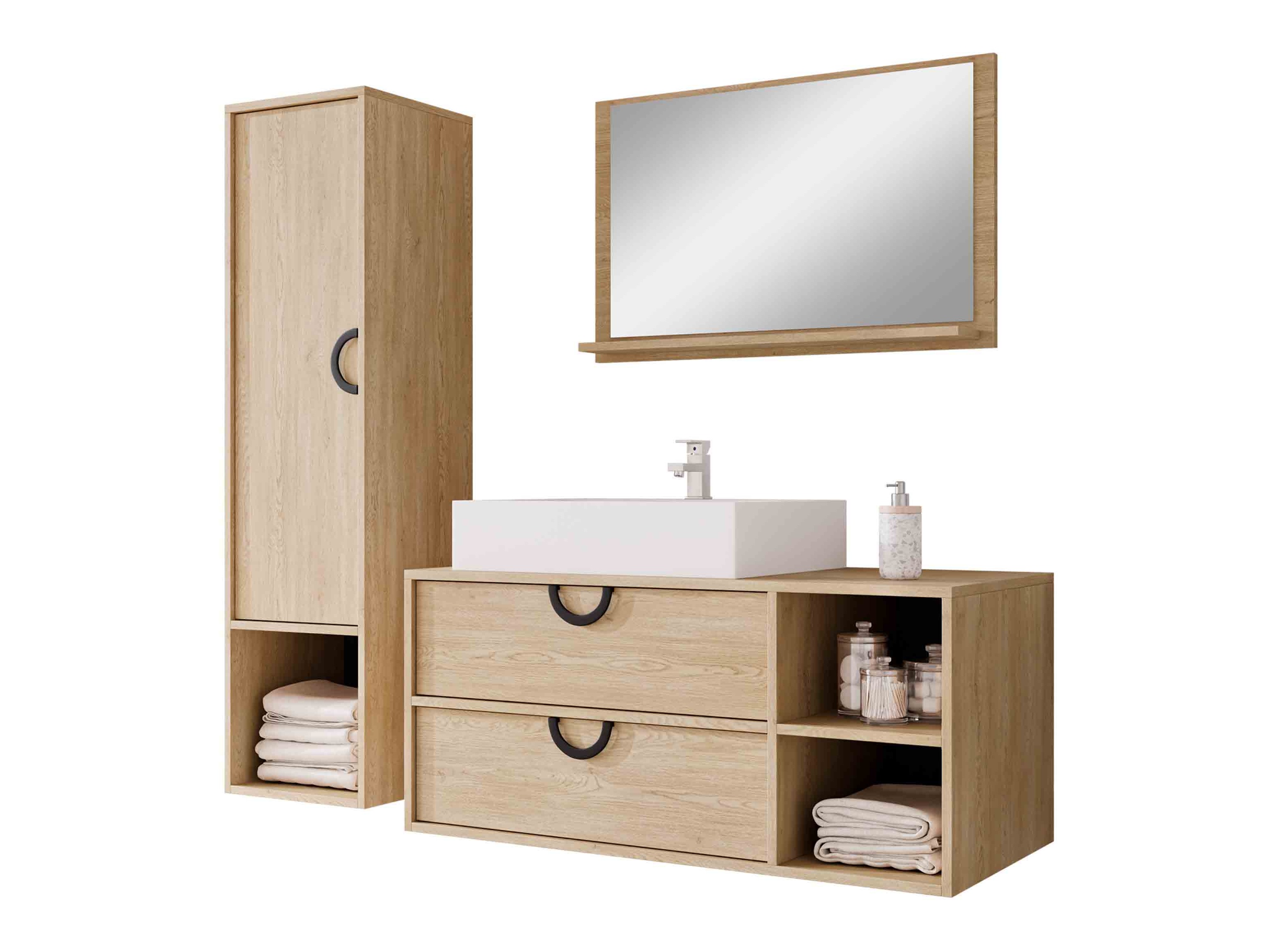 Badezimmer-Set Sodalis (Eichenholzoptik)
