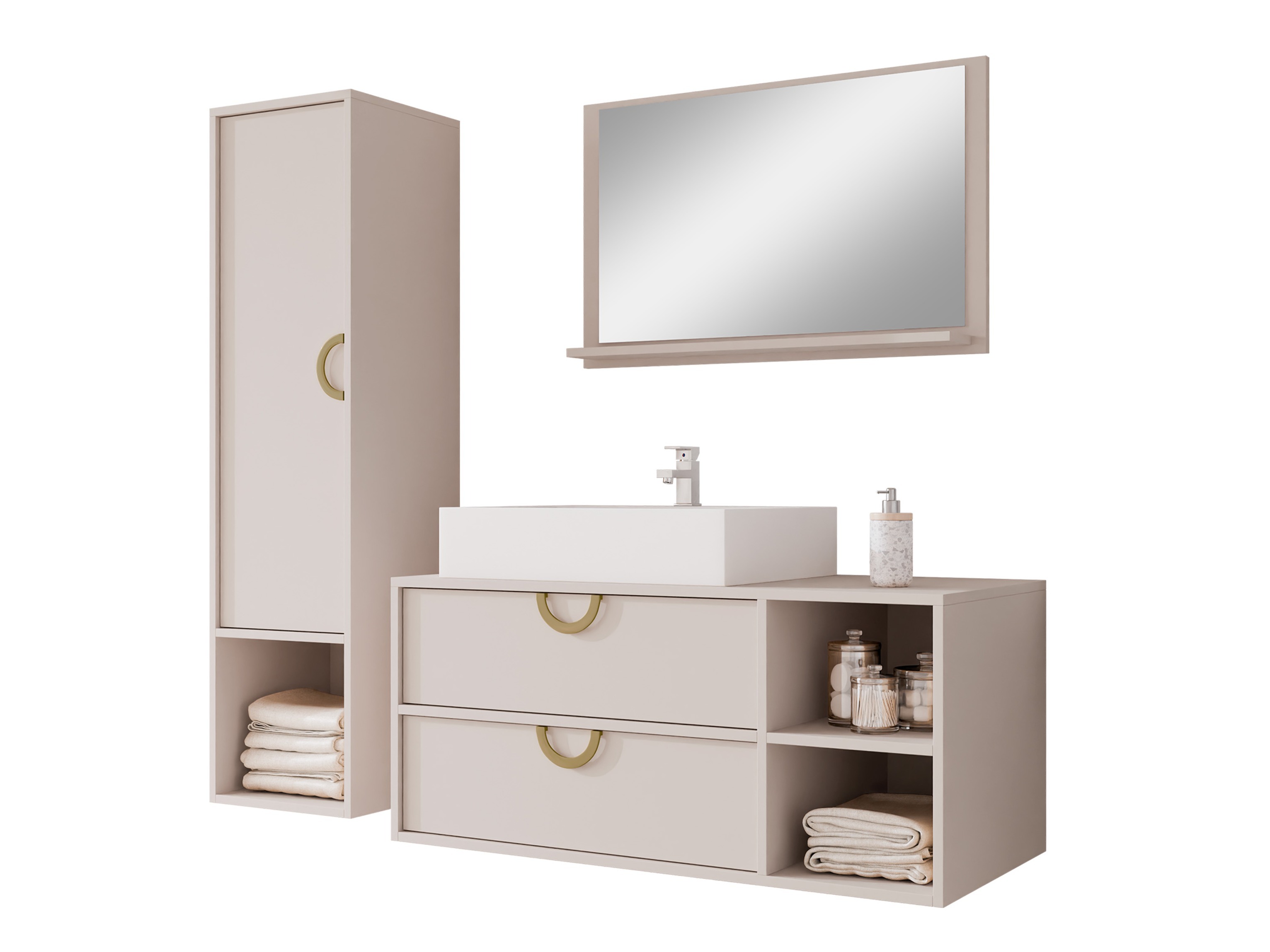 Badezimmer-Set Sodalis (Kaschmir)
