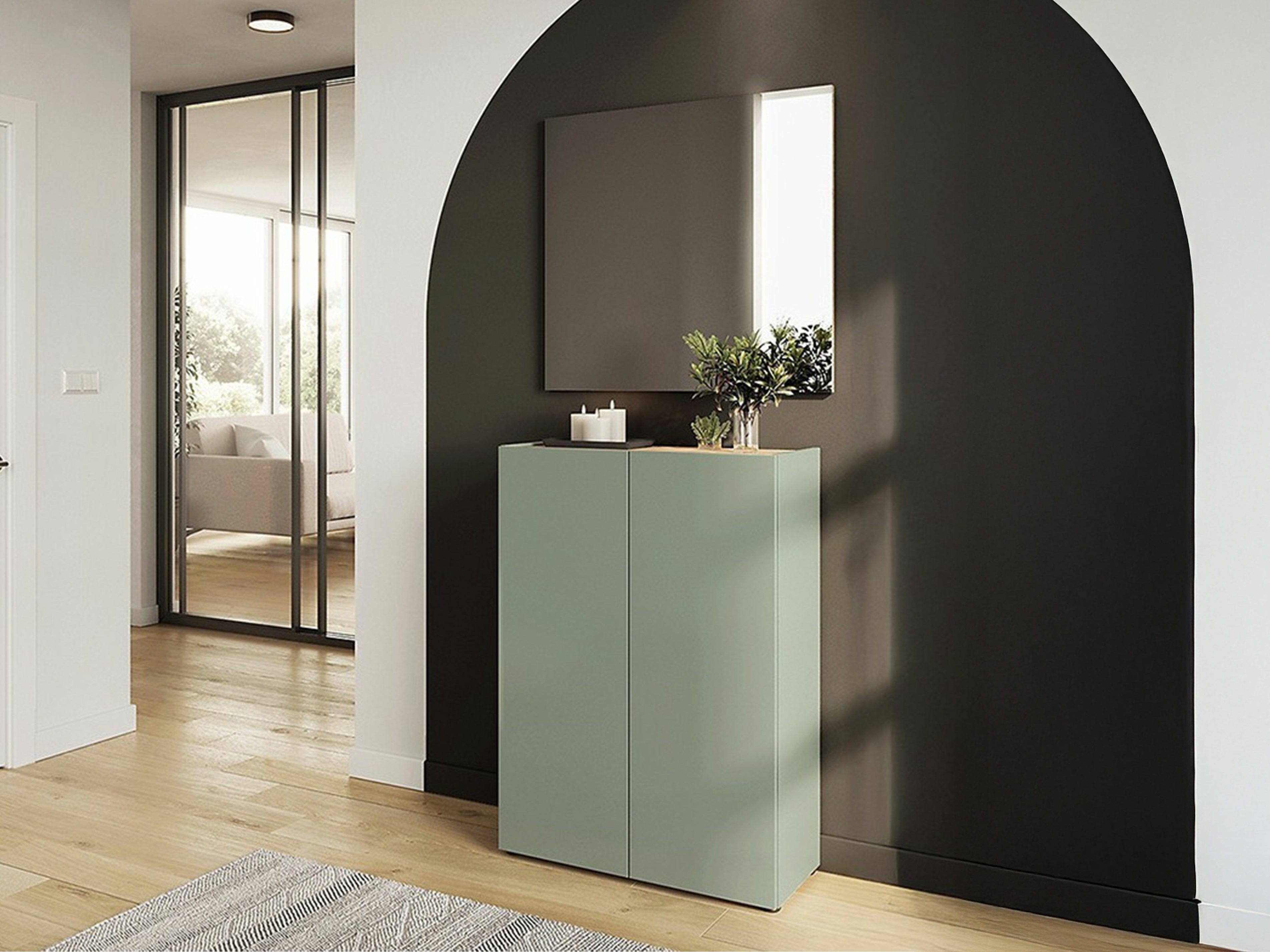 Flurgarnitur Lircamu 103 (Staubiges Grün)