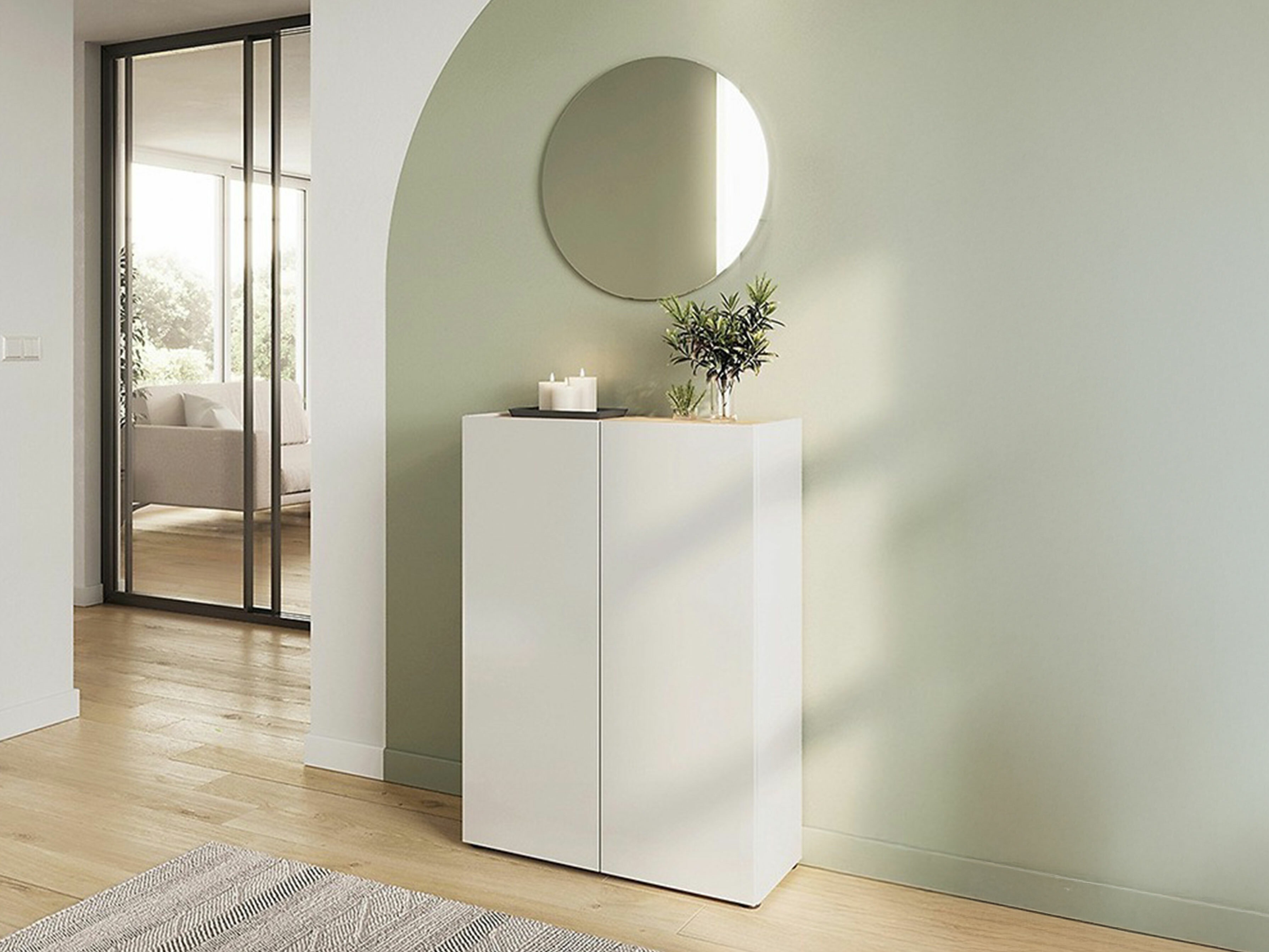 Flurgarnitur Lircamu 105 (Weiss)