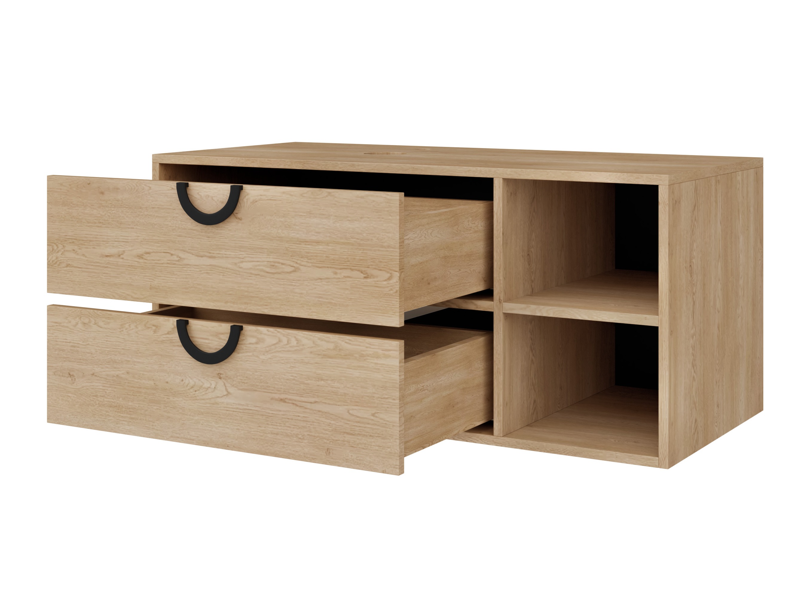 Hängeschrank für Waschbecken Providence 193 (Schwarz)