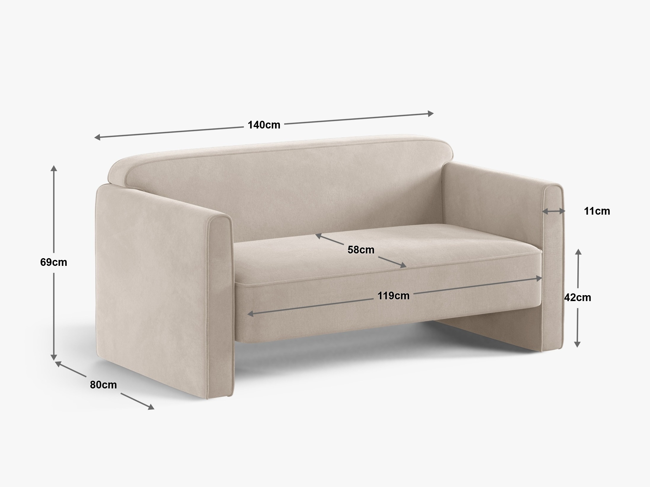 Sofa Beckley 200 (Salvador 05)