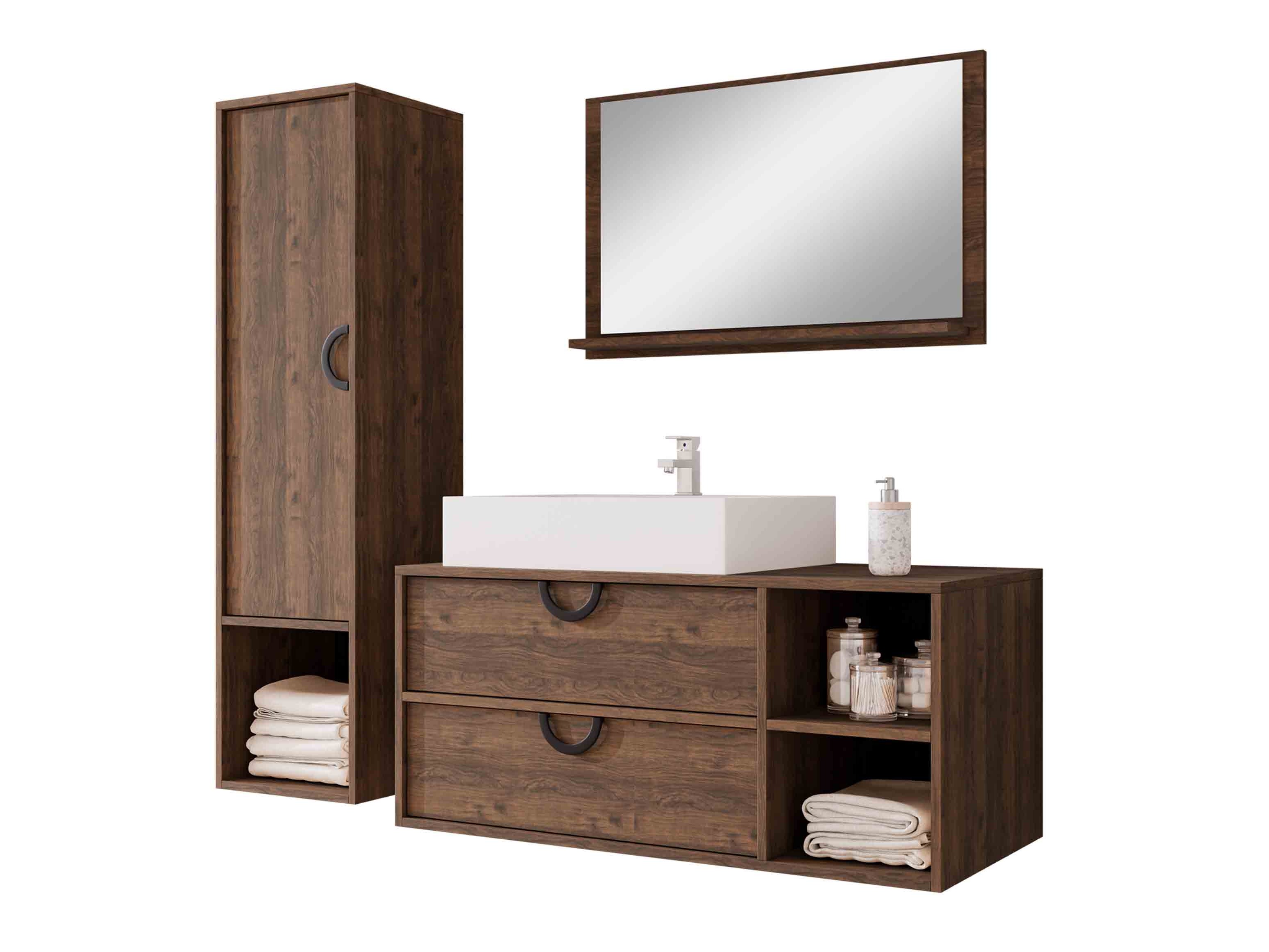 Badezimmer-Set Providence 196 (Walnussholzoptik)