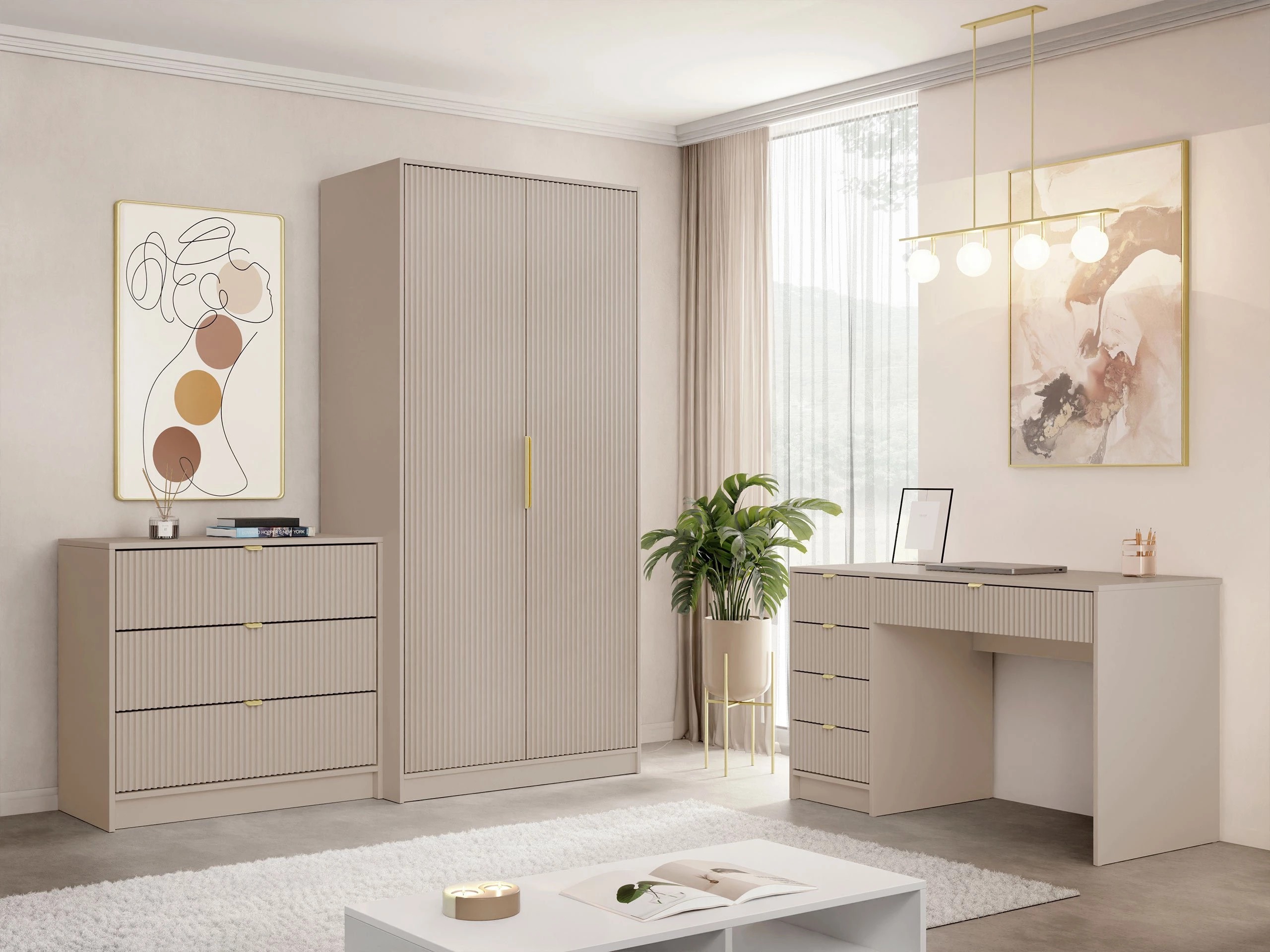 Büro-Set Comfivo Larmire 123 (Kaschmir)